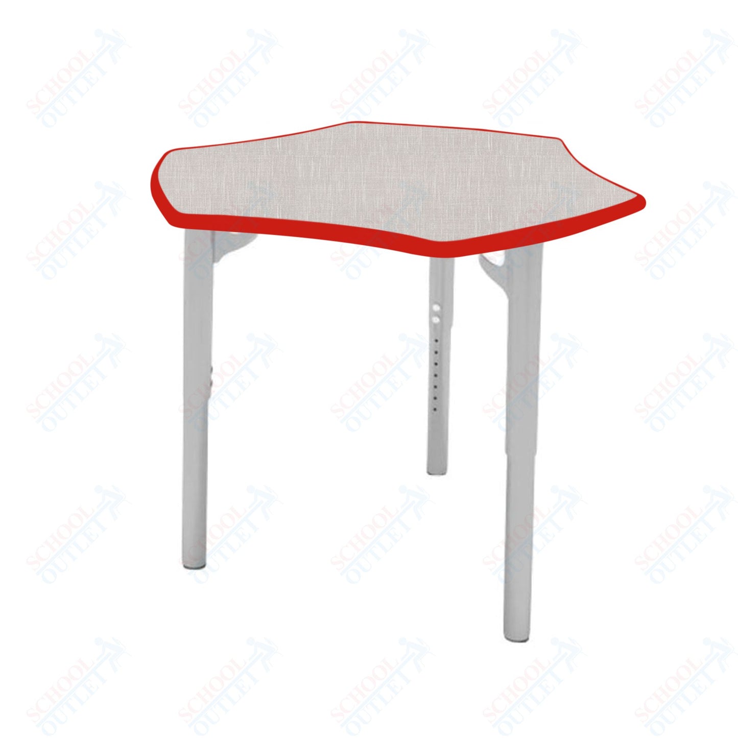 CEF ESTO Hyve Student Desk 28" x 32.5" High-Pressure Laminate Top with Colored T-Molding and Adjustable Height Legs