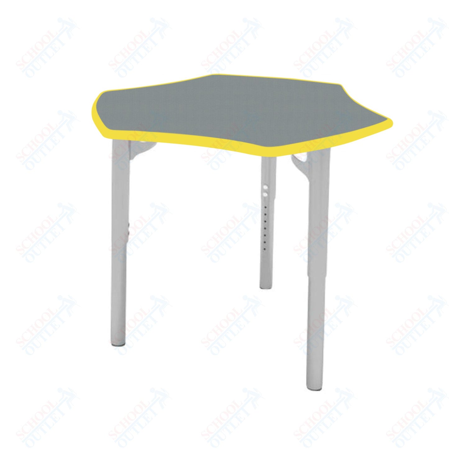 CEF ESTO Hyve Student Desk 28" x 32.5" High-Pressure Laminate Top with Colored T-Molding and Adjustable Height Legs