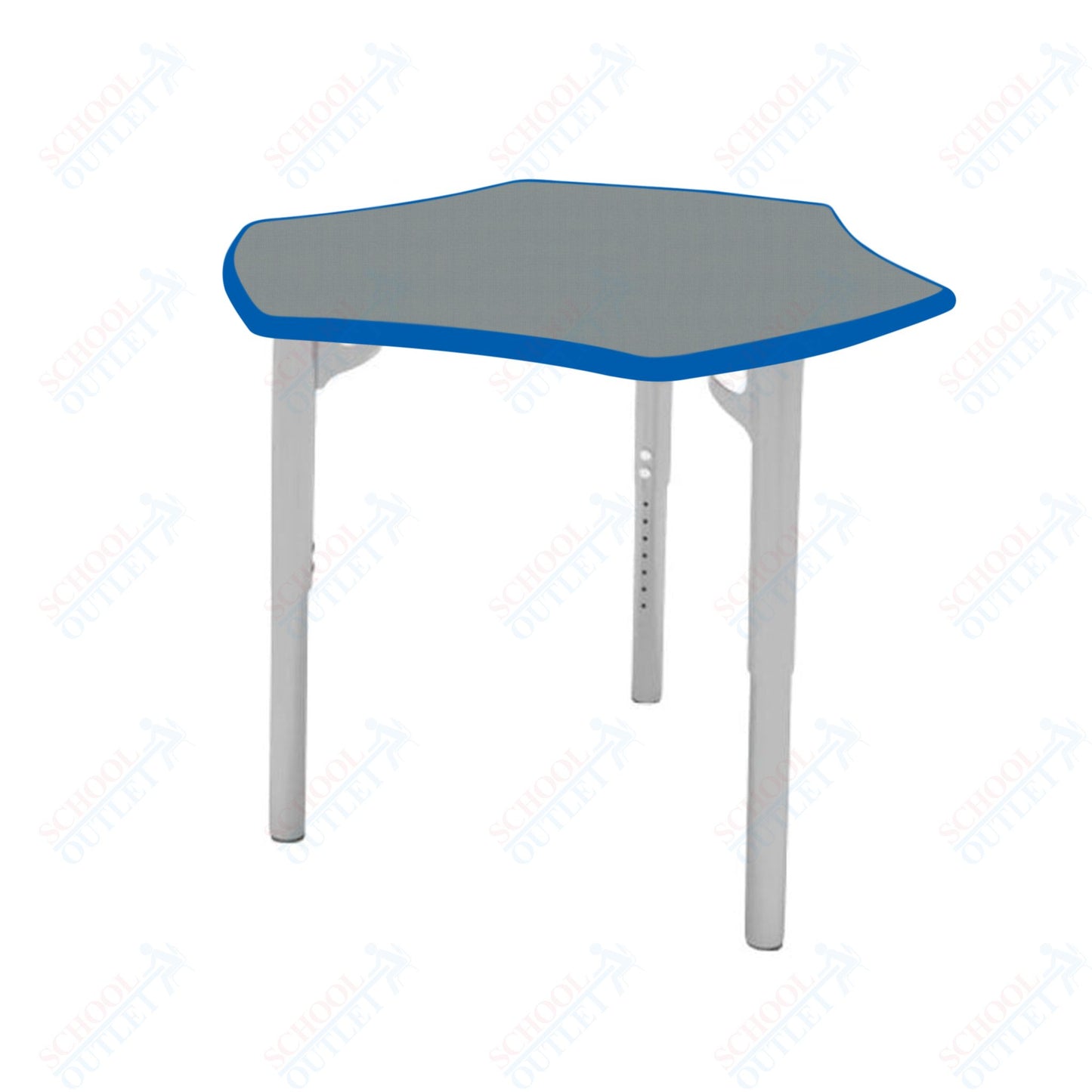 CEF ESTO Hyve Student Desk 28" x 32.5" High-Pressure Laminate Top with Colored T-Molding and Adjustable Height Legs