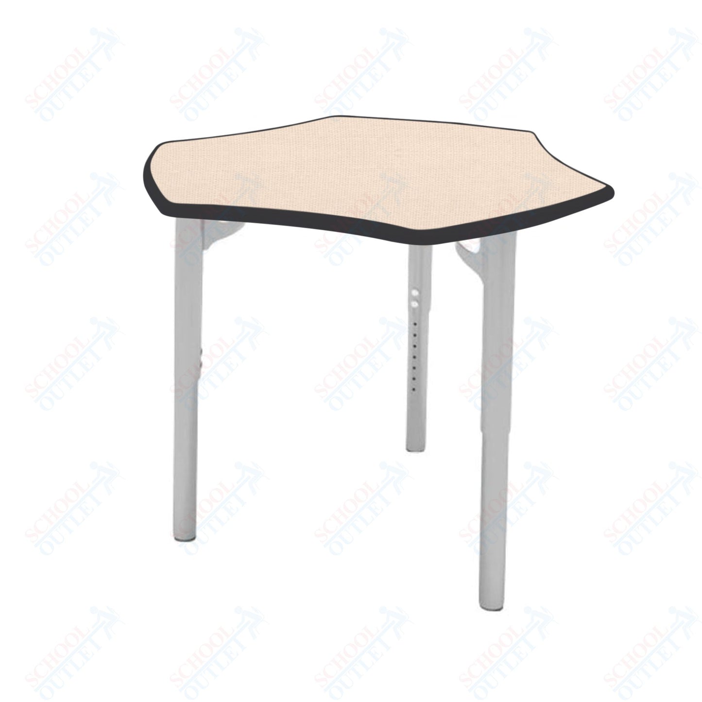 CEF ESTO Hyve Student Desk 28" x 32.5" High-Pressure Laminate Top with Colored T-Molding and Adjustable Height Legs