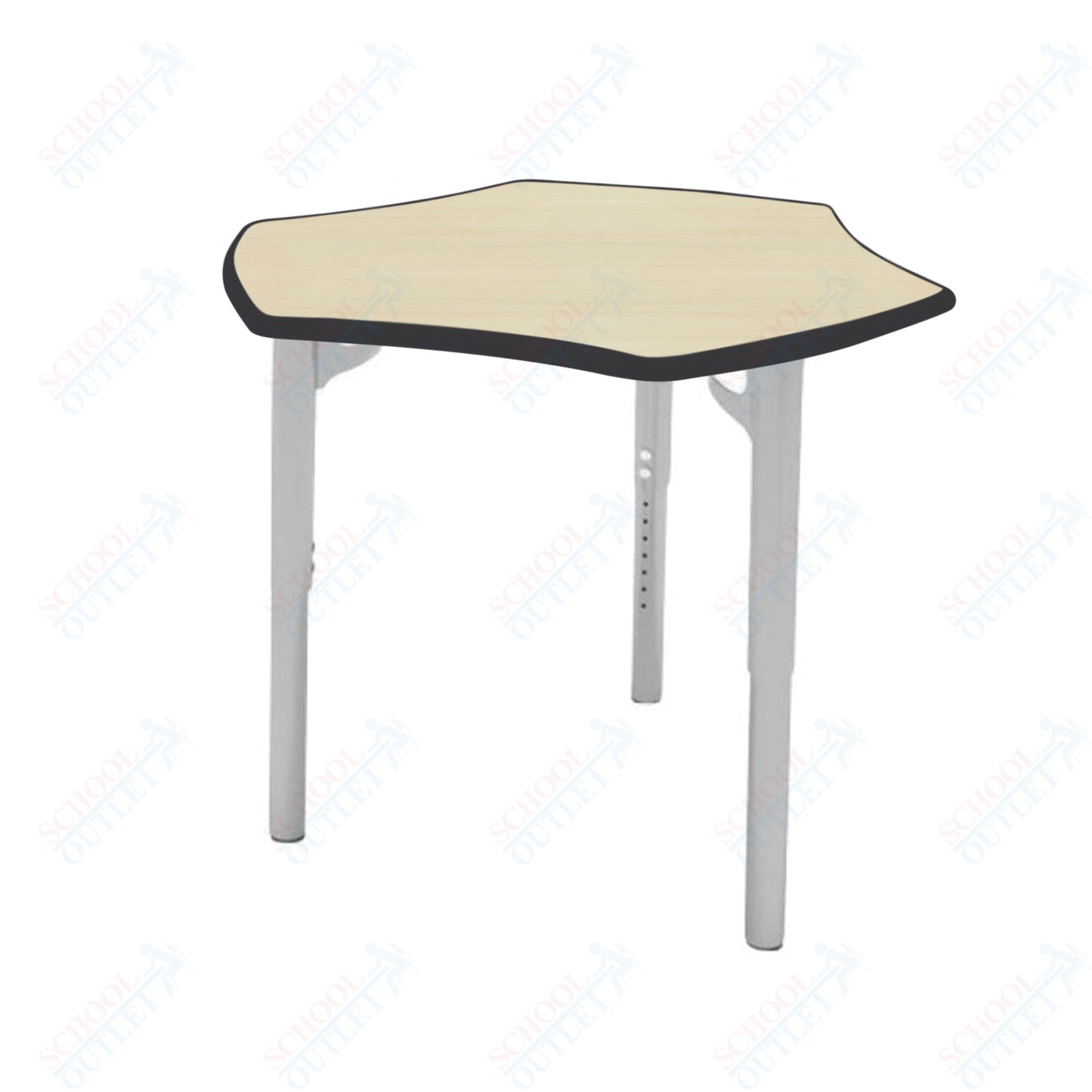 CEF ESTO Hyve Student Desk 28" x 32.5" High-Pressure Laminate Top with Colored T-Molding and Adjustable Height Legs