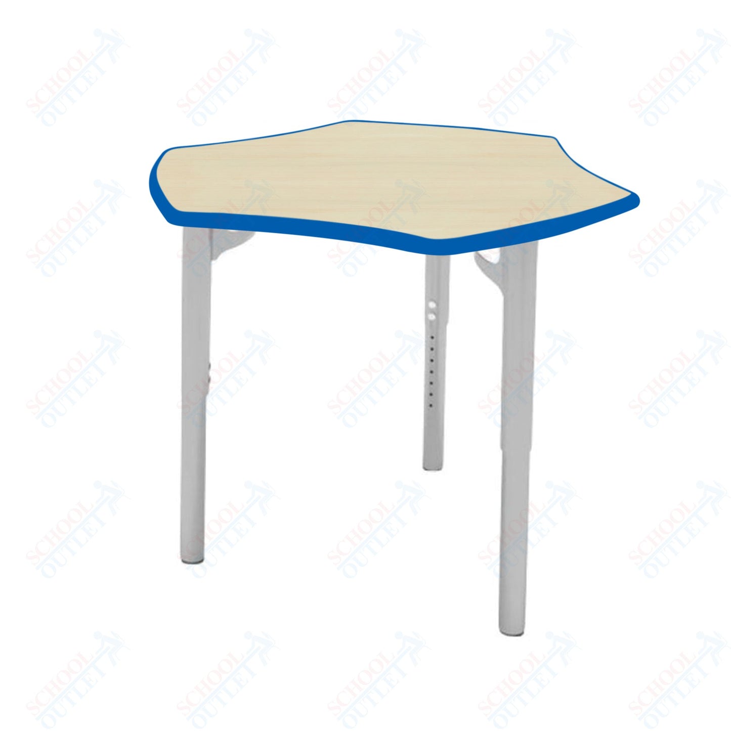 CEF ESTO Hyve Student Desk 28" x 32.5" High-Pressure Laminate Top with Colored T-Molding and Adjustable Height Legs