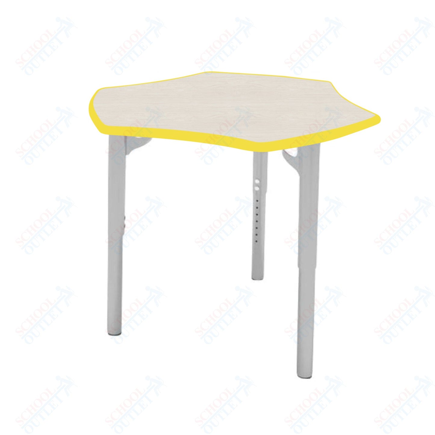 CEF ESTO Hyve Student Desk 28" x 32.5" High-Pressure Laminate Top with Colored T-Molding and Adjustable Height Legs