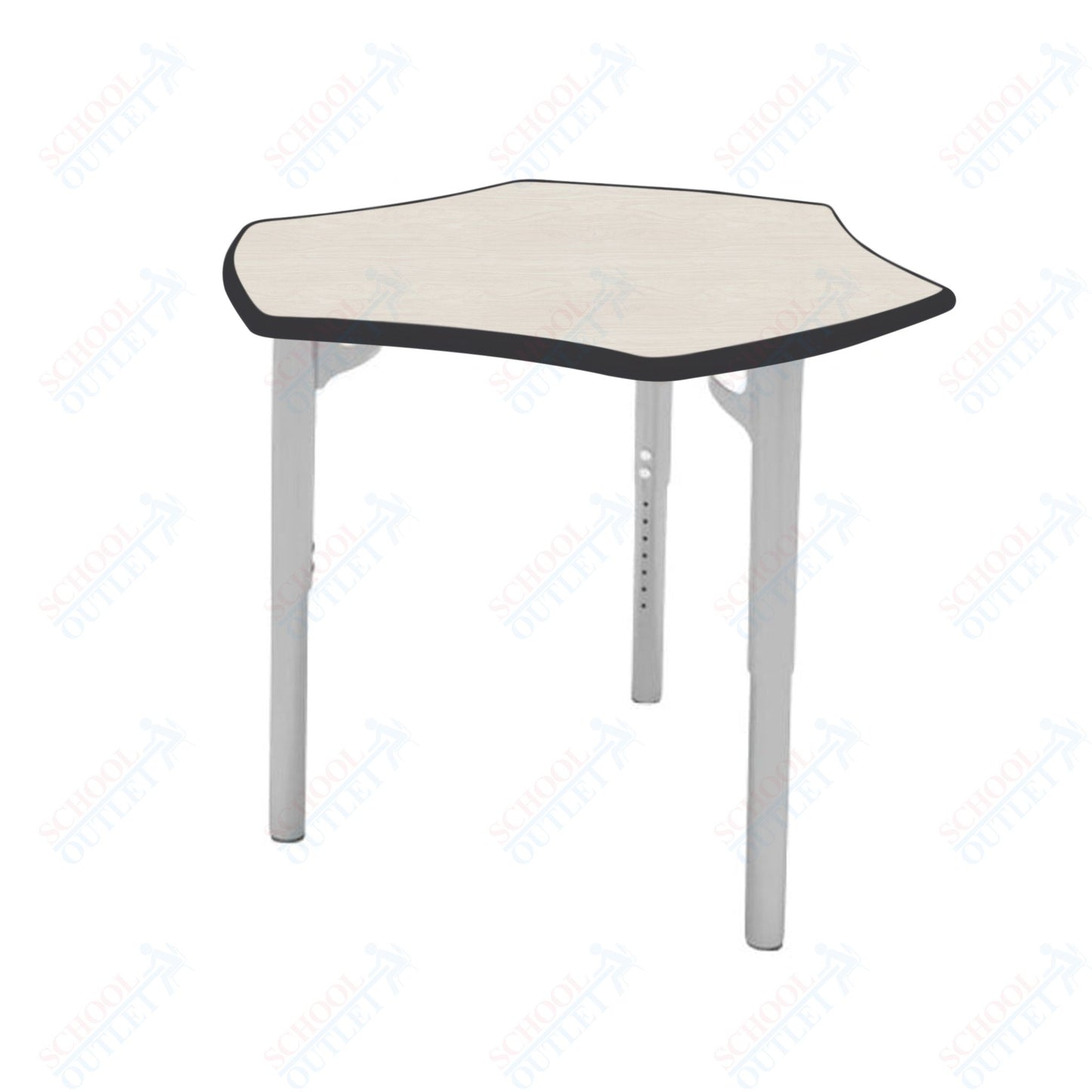 CEF ESTO Hyve Student Desk 28" x 32.5" High-Pressure Laminate Top with Colored T-Molding and Adjustable Height Legs