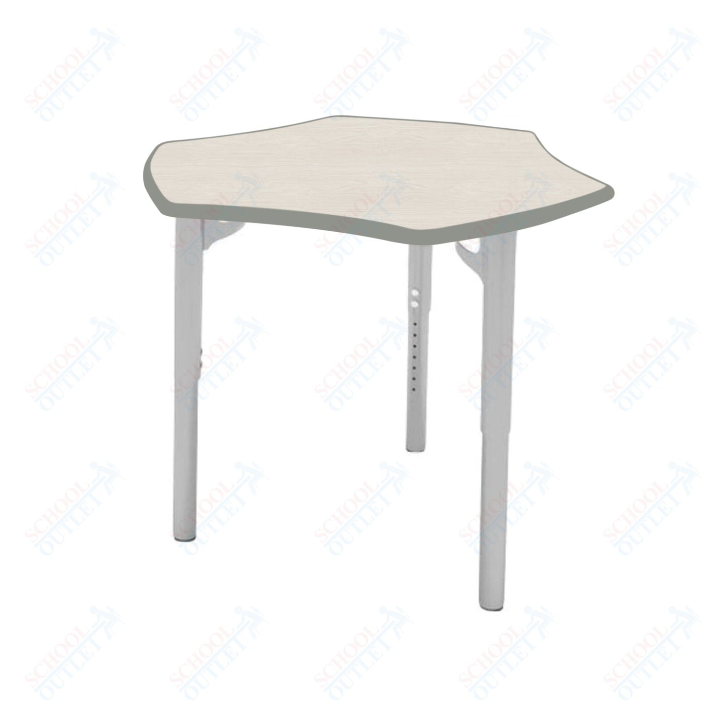 CEF ESTO Hyve Student Desk 28" x 32.5" High-Pressure Laminate Top with Colored T-Molding and Adjustable Height Legs