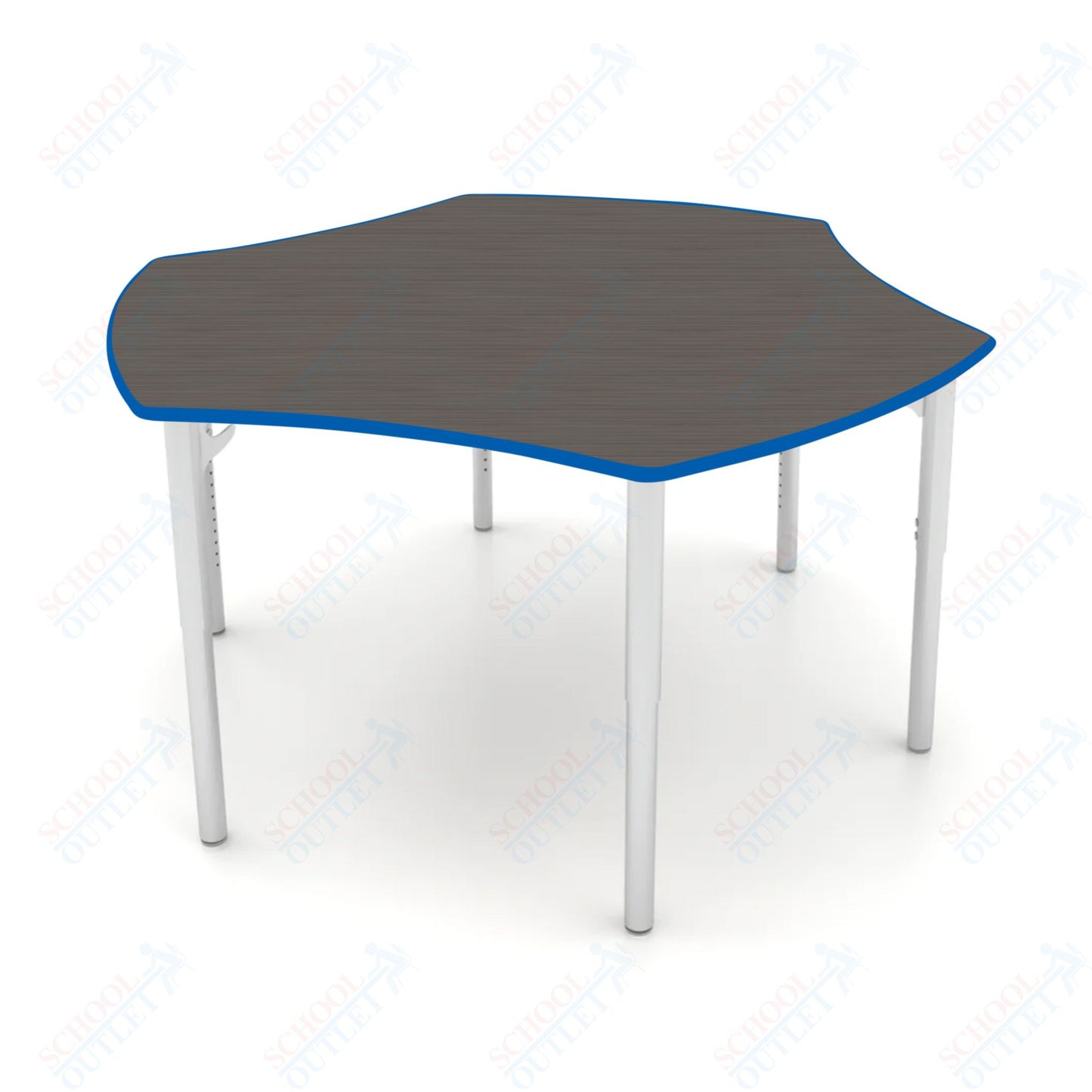 CEF ESTO Table 50" x 30" HPL on Particle Board w/ T-Molding Top and Adjustable Height Legs