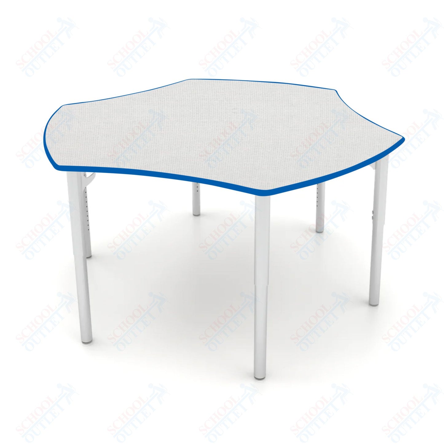 CEF ESTO Table 50" x 30" HPL on Particle Board w/ T-Molding Top and Adjustable Height Legs