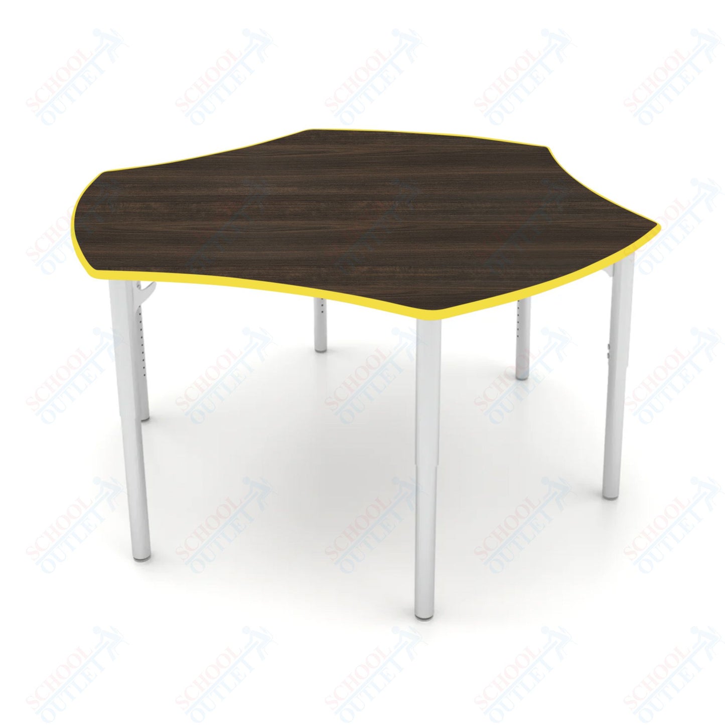 CEF ESTO Table 50" x 30" HPL on Particle Board w/ T-Molding Top and Adjustable Height Legs