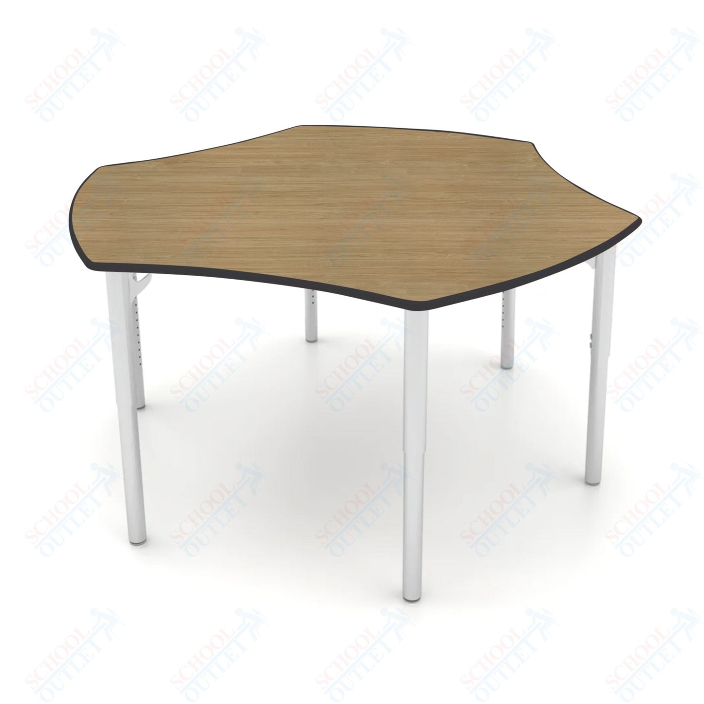 CEF ESTO Table 50" x 30" HPL on Particle Board w/ T-Molding Top and Adjustable Height Legs