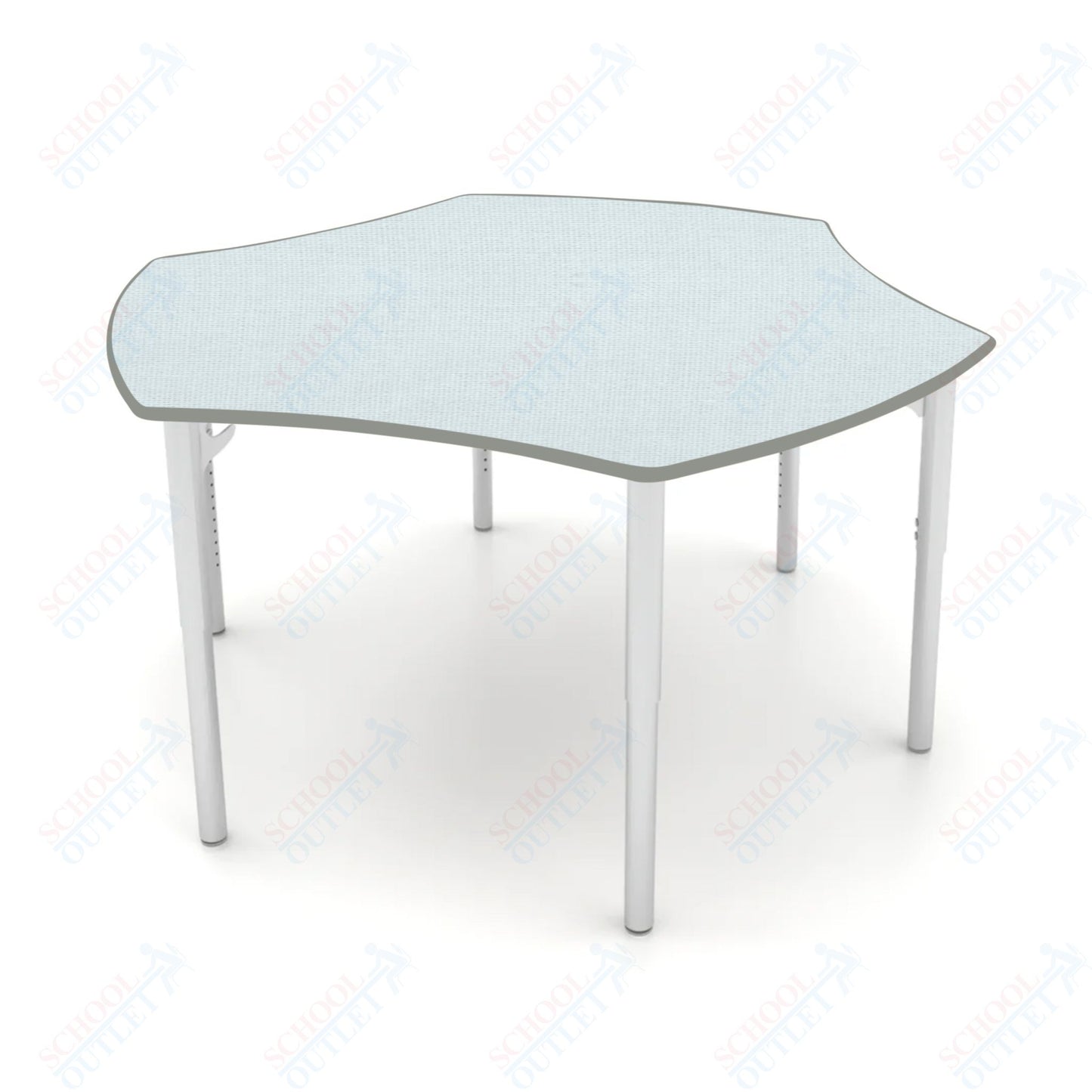 CEF ESTO Table 50" x 30" HPL on Particle Board w/ T-Molding Top and Adjustable Height Legs