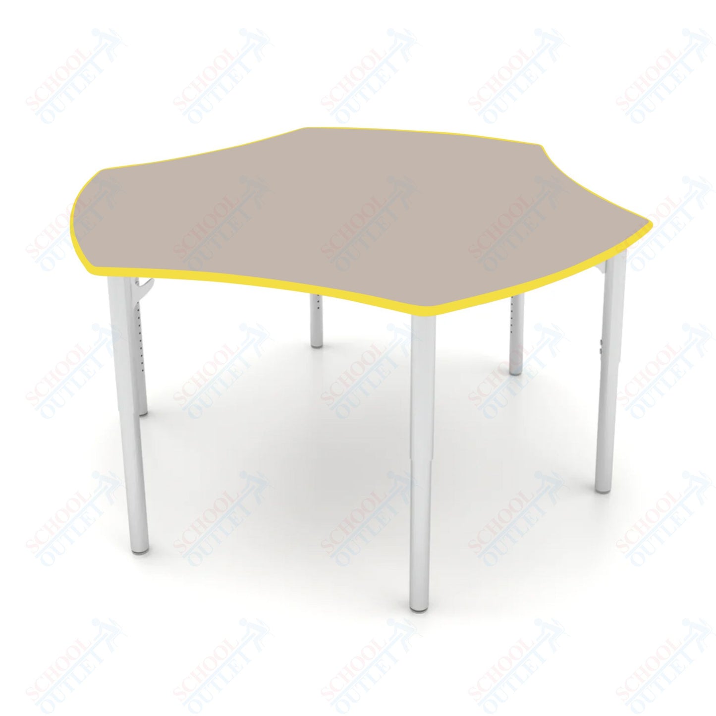 CEF ESTO Table 50" x 30" HPL on Particle Board w/ T-Molding Top and Adjustable Height Legs