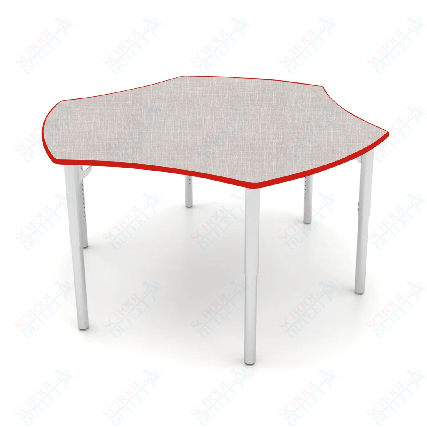 CEF ESTO Table 50" x 30" HPL on Particle Board w/ T-Molding Top and Adjustable Height Legs