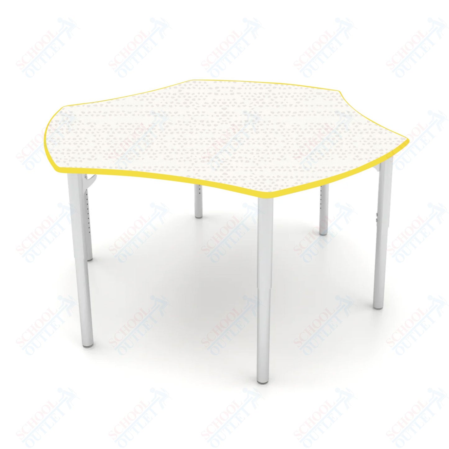 CEF ESTO Table 50" x 30" HPL on Particle Board w/ T-Molding Top and Adjustable Height Legs