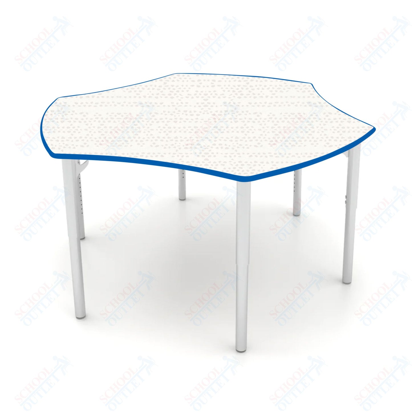 CEF ESTO Table 50" x 30" HPL on Particle Board w/ T-Molding Top and Adjustable Height Legs