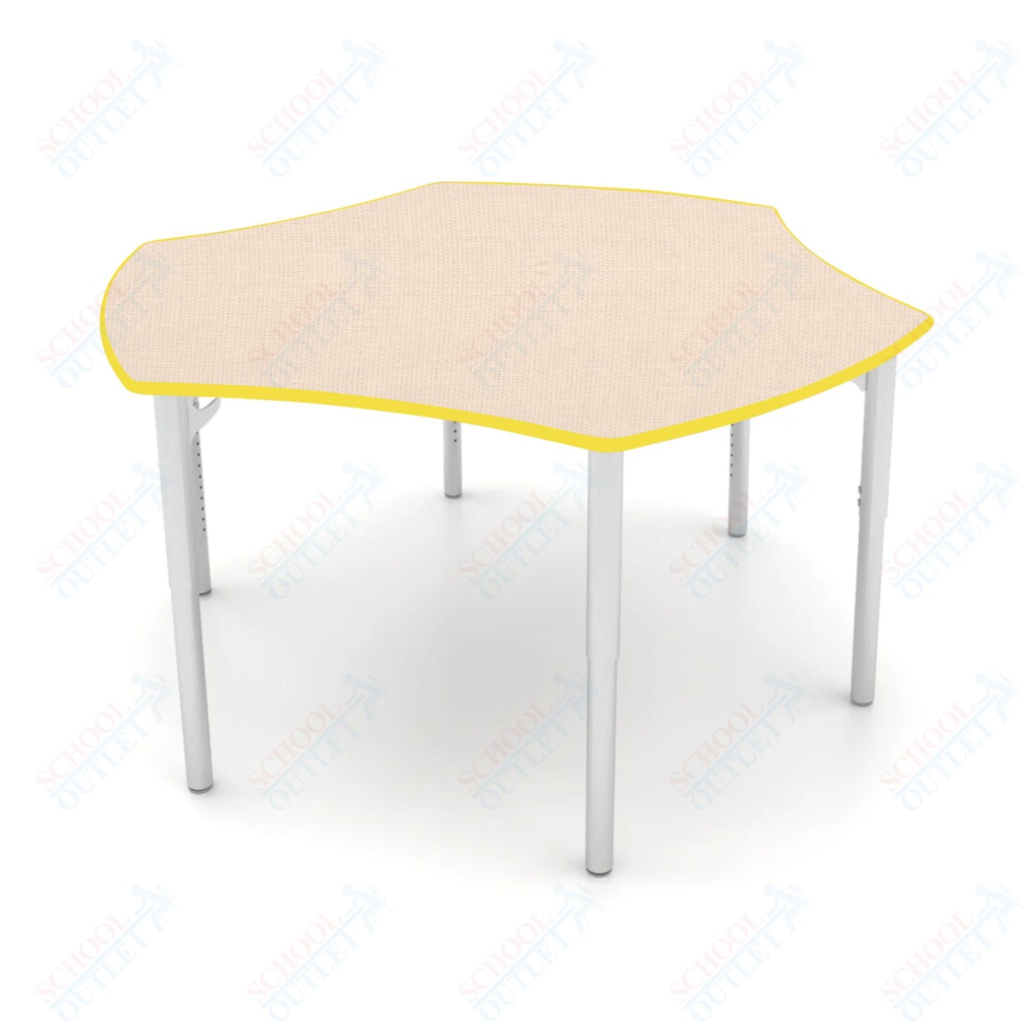 CEF ESTO Table 50" x 30" HPL on Particle Board w/ T-Molding Top and Adjustable Height Legs