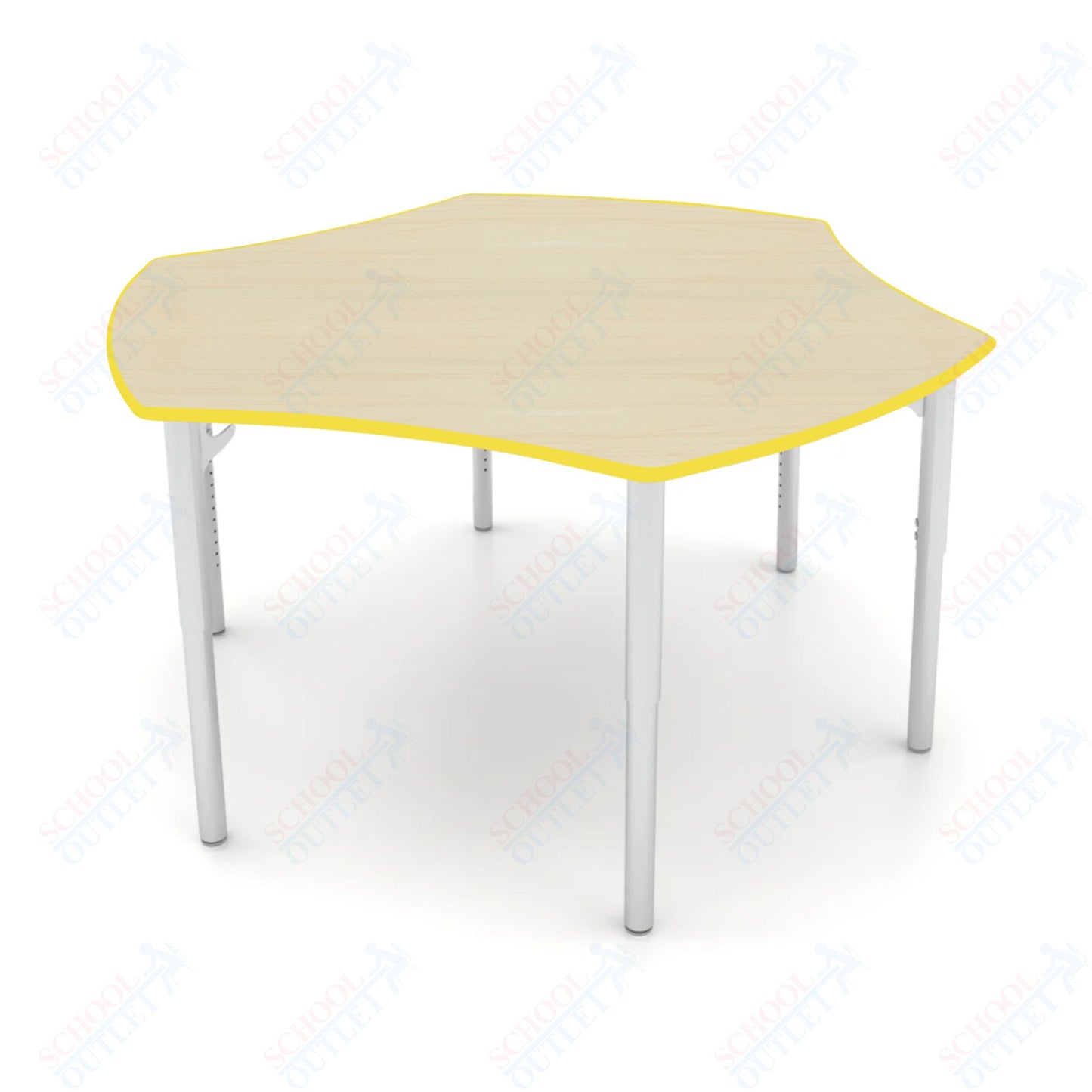 CEF ESTO Table 50" x 30" HPL on Particle Board w/ T-Molding Top and Adjustable Height Legs