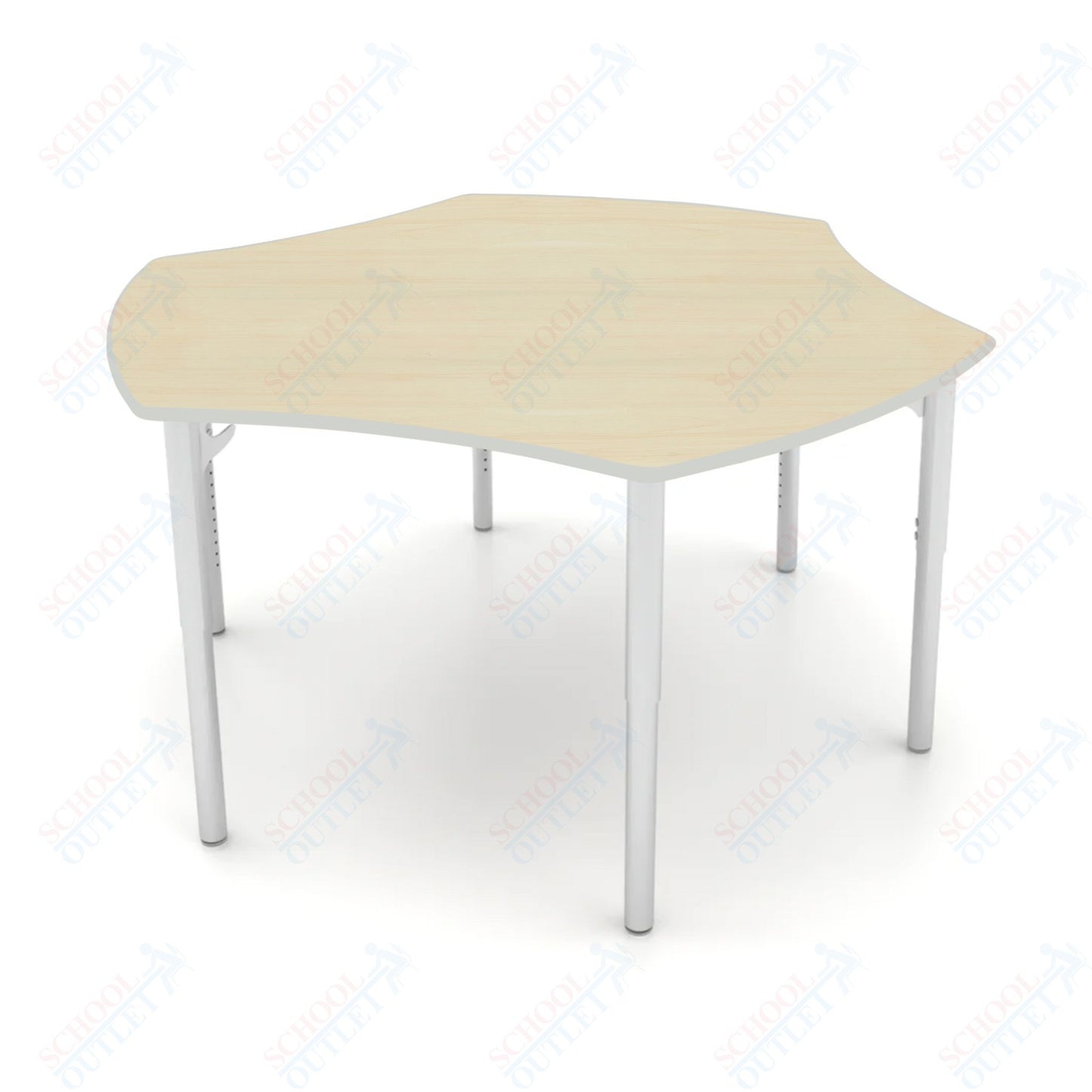 CEF ESTO Table 50" x 30" HPL on Particle Board w/ T-Molding Top and Adjustable Height Legs