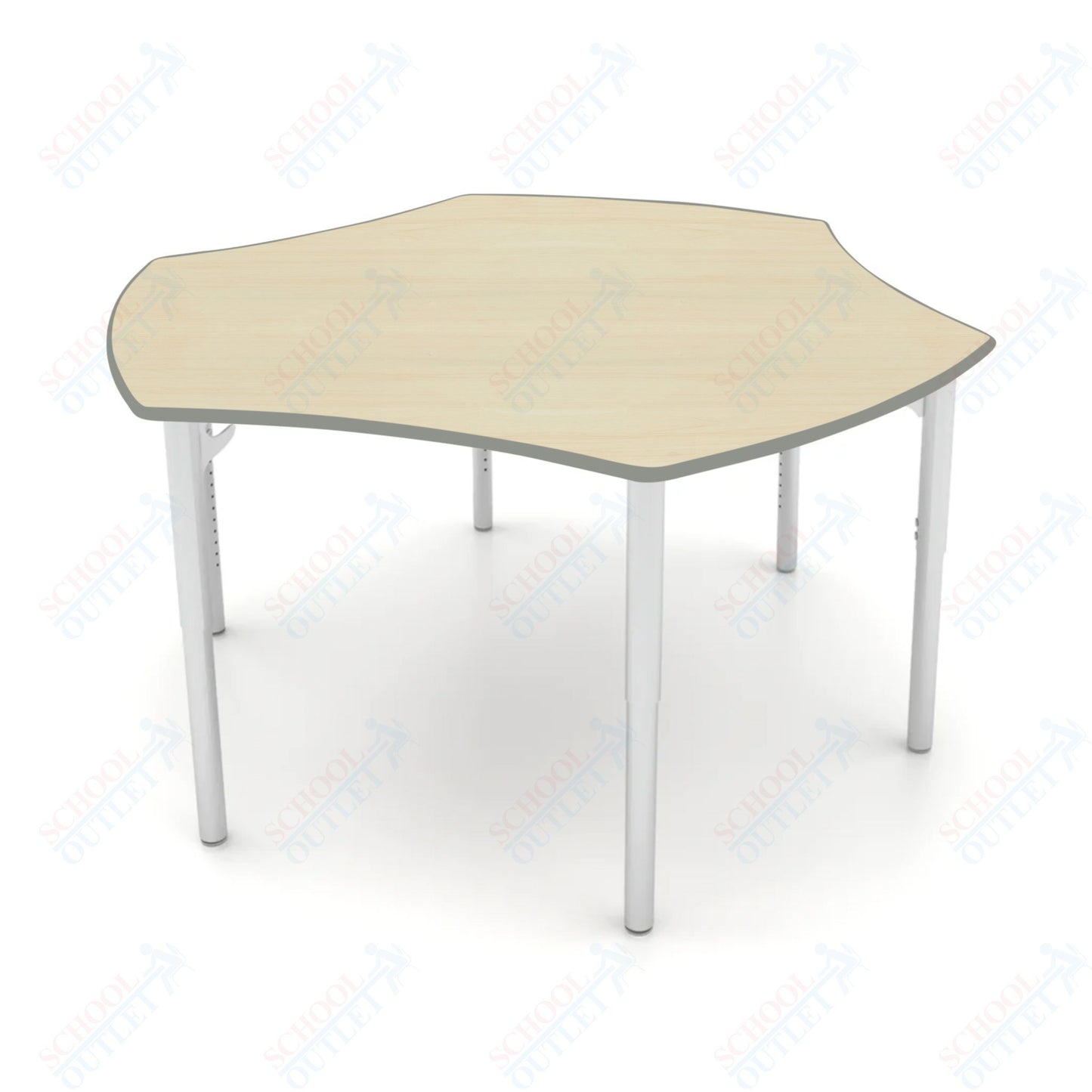 CEF ESTO Table 50" x 30" HPL on Particle Board w/ T-Molding Top and Adjustable Height Legs