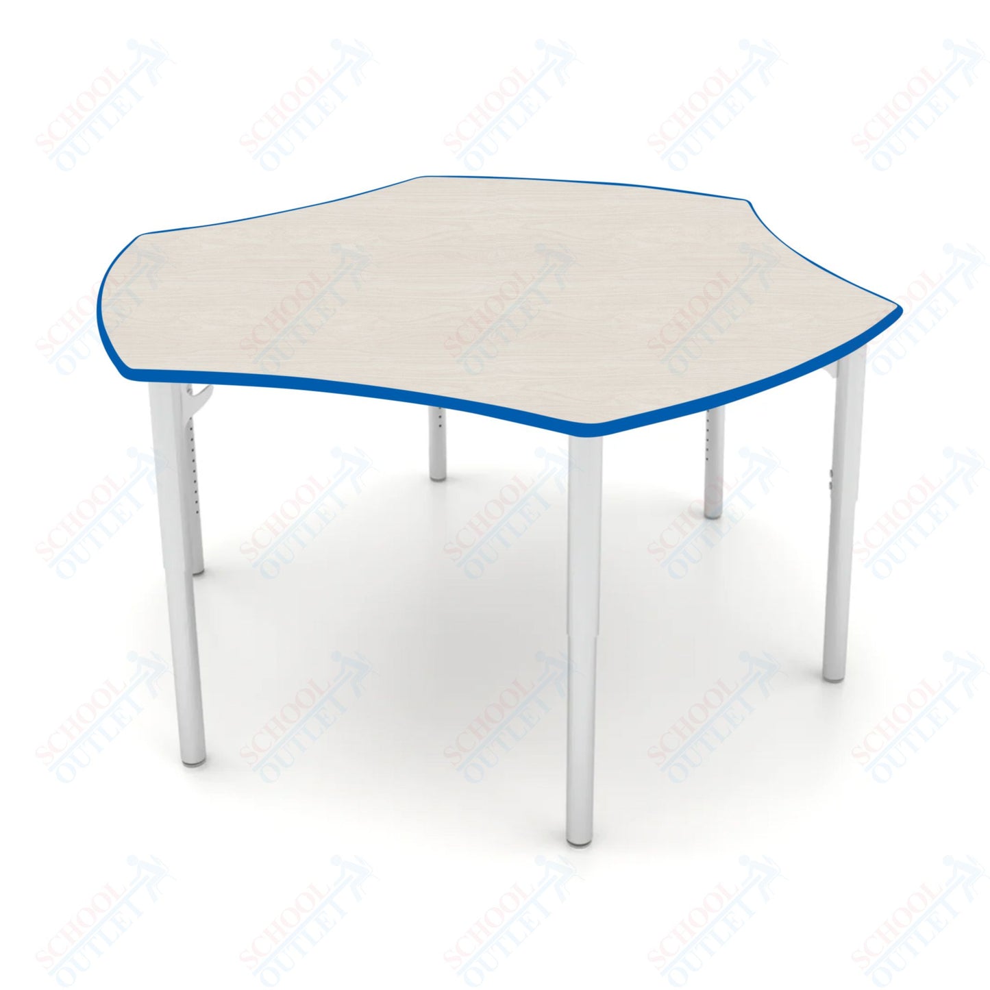 CEF ESTO Table 50" x 30" HPL on Particle Board w/ T-Molding Top and Adjustable Height Legs