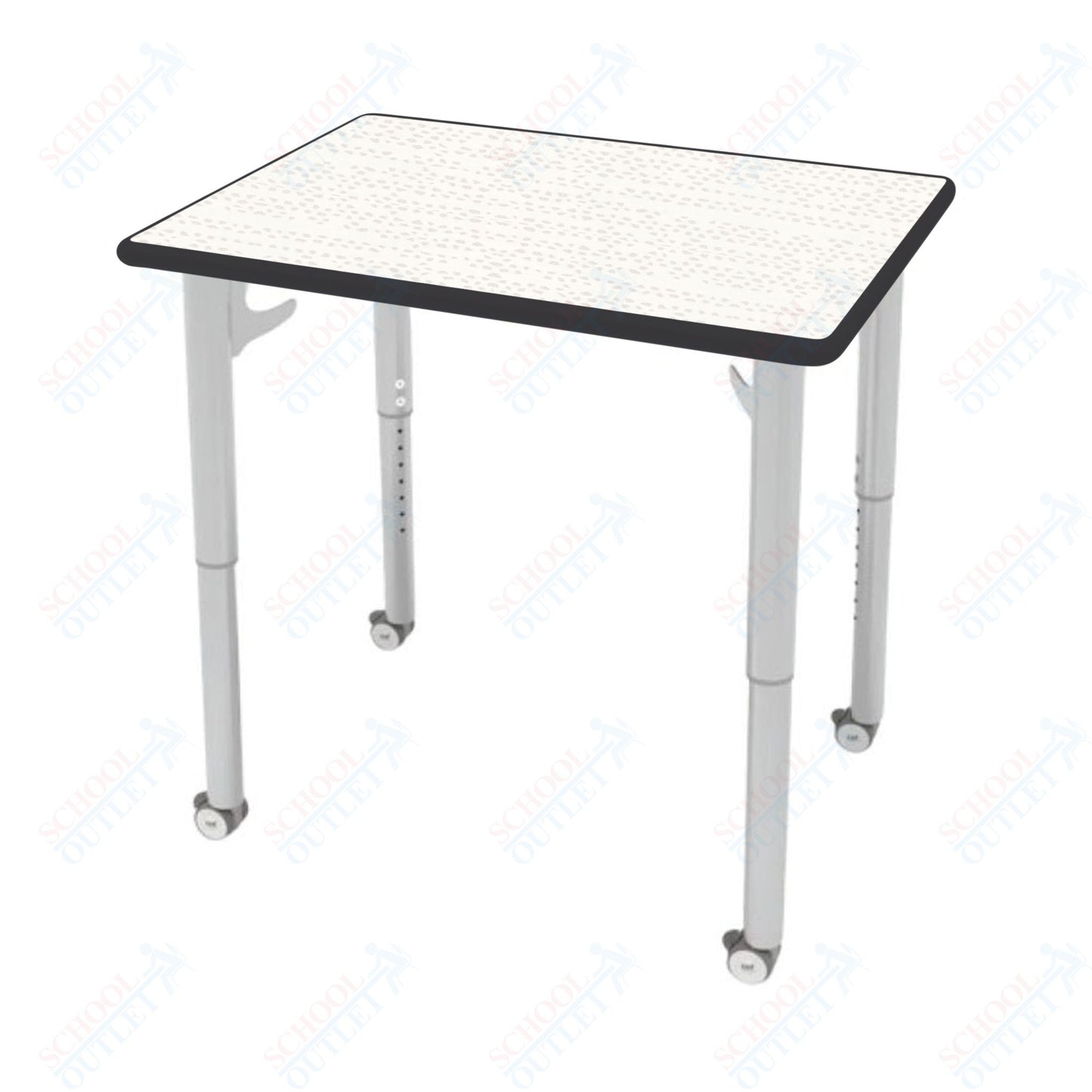 CEF ESTO Rectangle Student Desk 30" x 22" High-Pressure Laminate Top with Colored T-Molding and Adjustable Height Legs