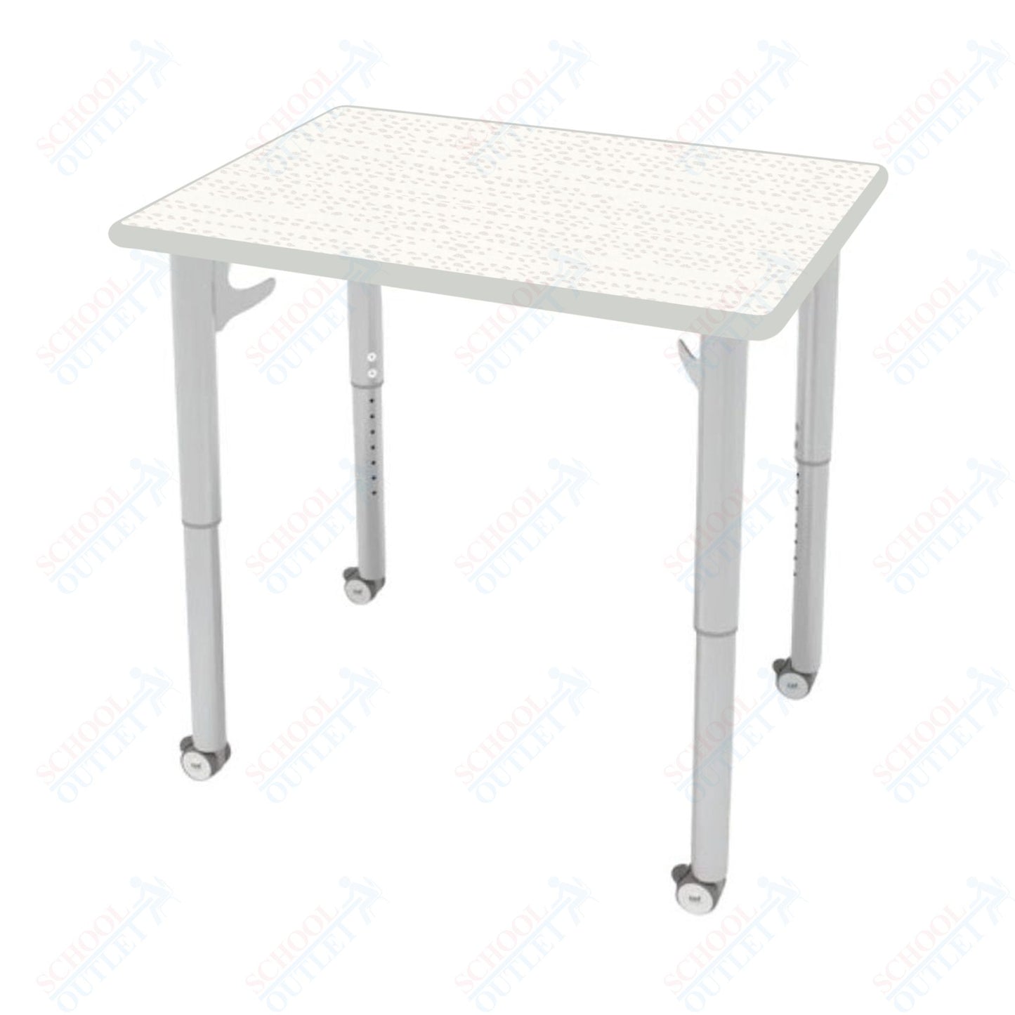 CEF ESTO Rectangle Student Desk 30" x 22" High-Pressure Laminate Top with Colored T-Molding and Adjustable Height Legs