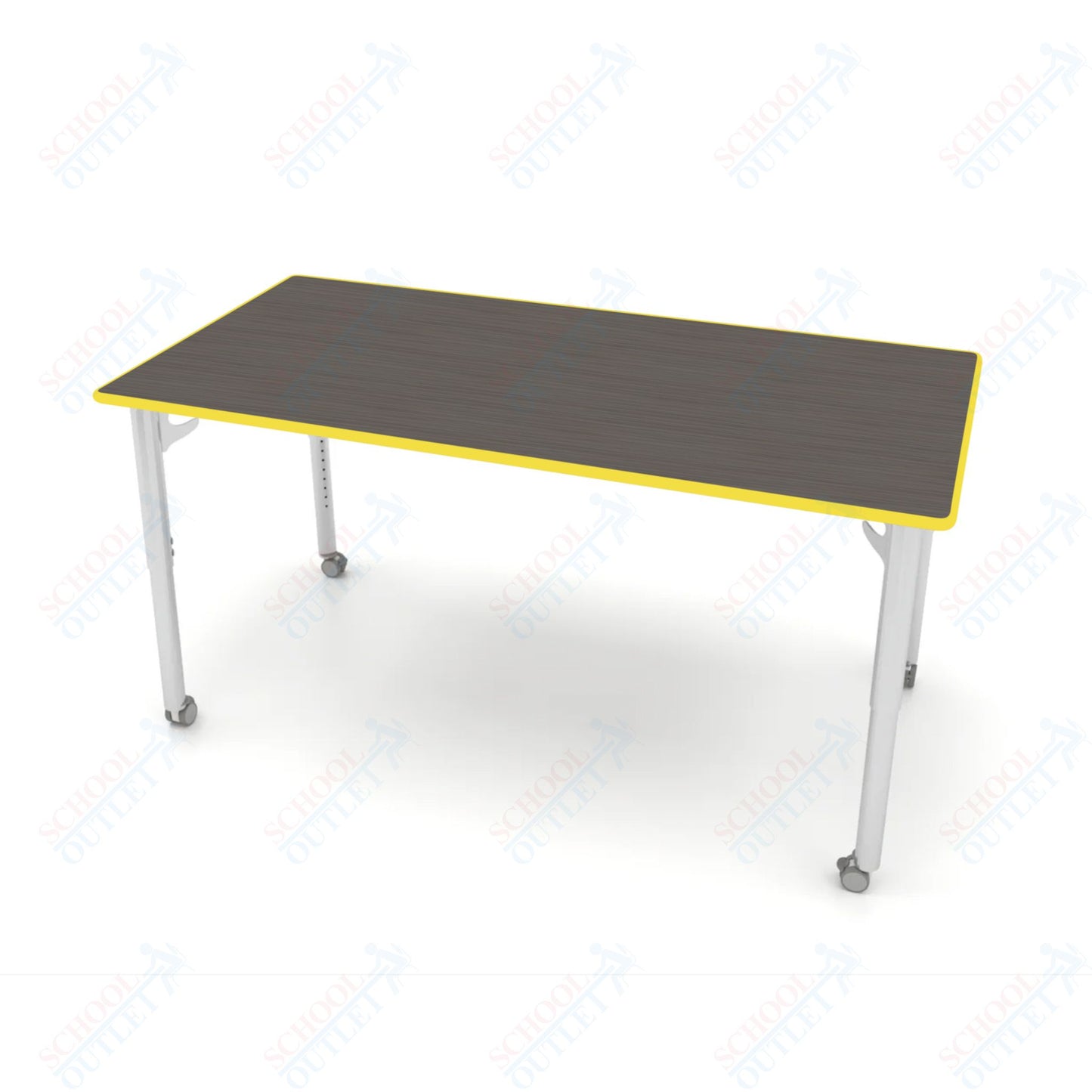 CEF ESTO Table 65.5" x 34" HPL on Particle Board w/ T-Molding Top and Adjustable Height Legs