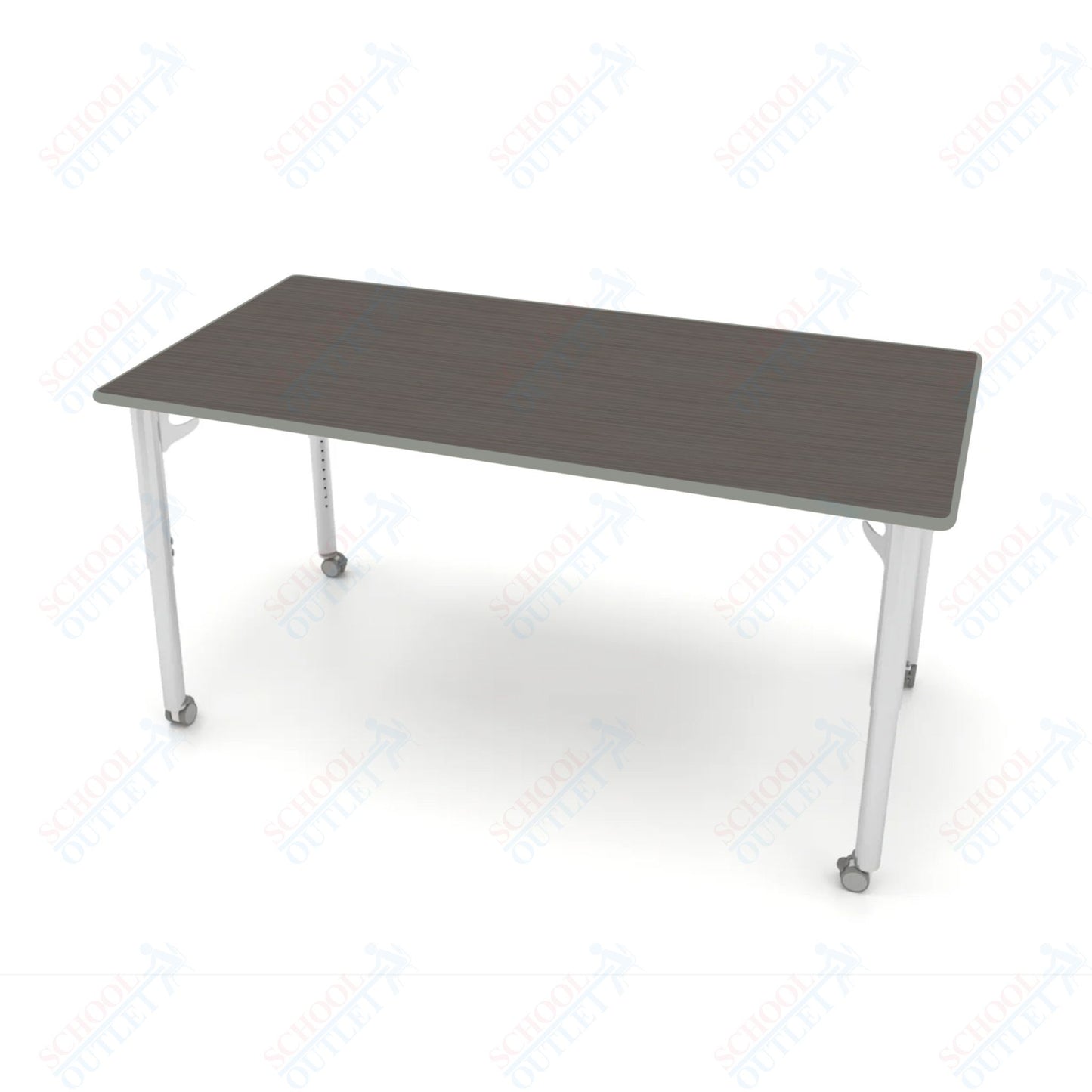 CEF ESTO Table 65.5" x 34" HPL on Particle Board w/ T-Molding Top and Adjustable Height Legs