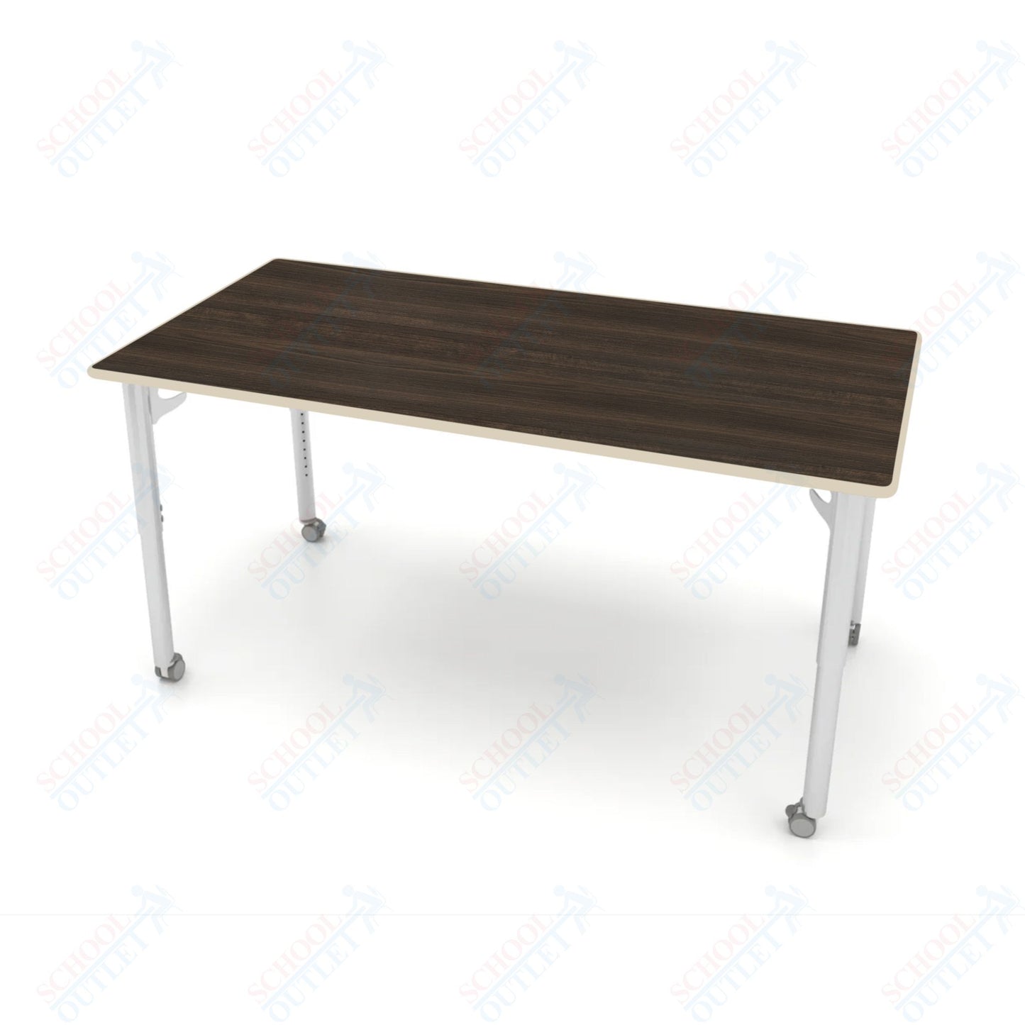 CEF ESTO Table 65.5" x 34" HPL on Particle Board w/ T-Molding Top and Adjustable Height Legs