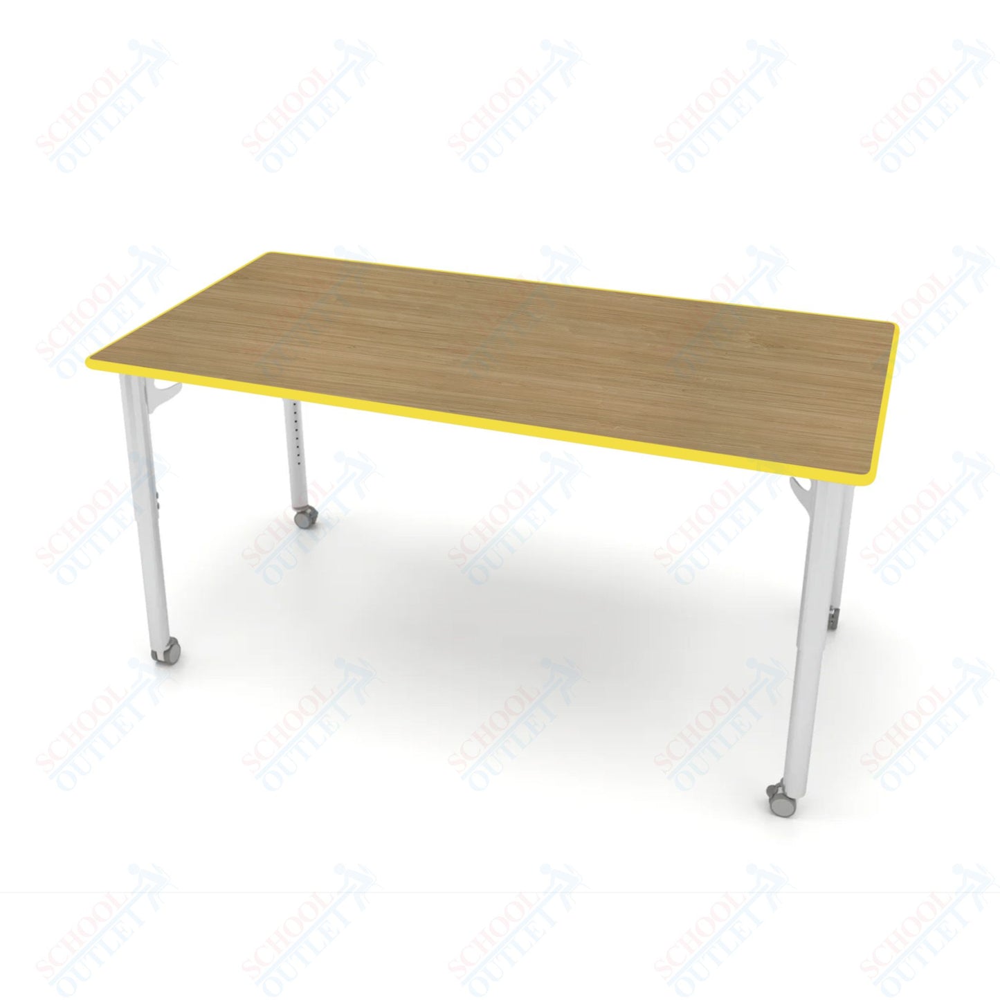 CEF ESTO Table 65.5" x 34" HPL on Particle Board w/ T-Molding Top and Adjustable Height Legs