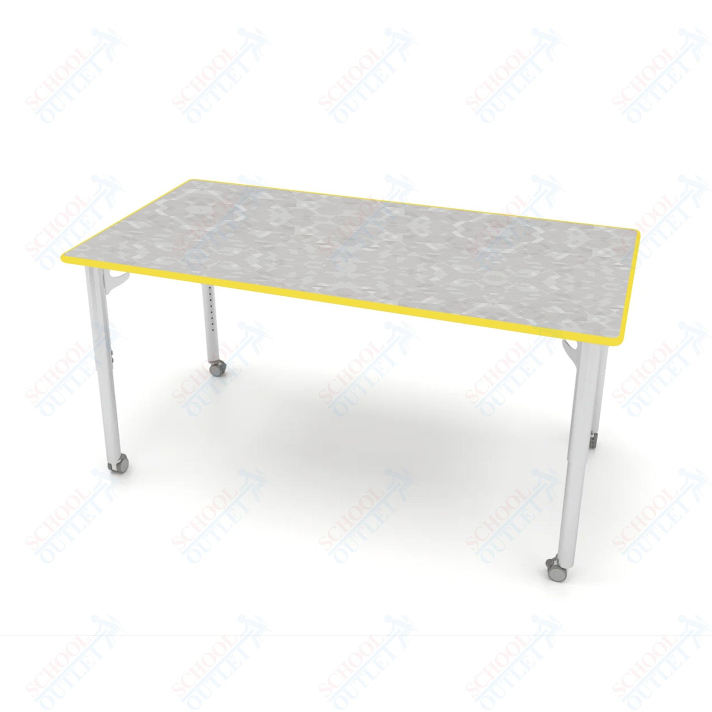 CEF ESTO Table 65.5" x 34" HPL on Particle Board w/ T-Molding Top and Adjustable Height Legs