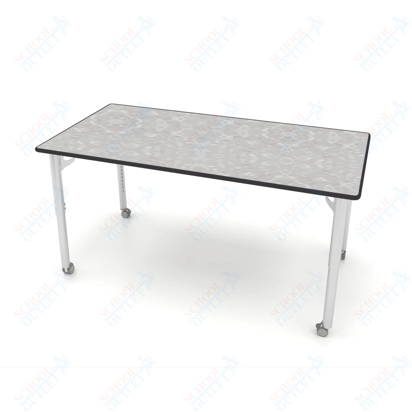 CEF ESTO Table 65.5" x 34" HPL on Particle Board w/ T-Molding Top and Adjustable Height Legs