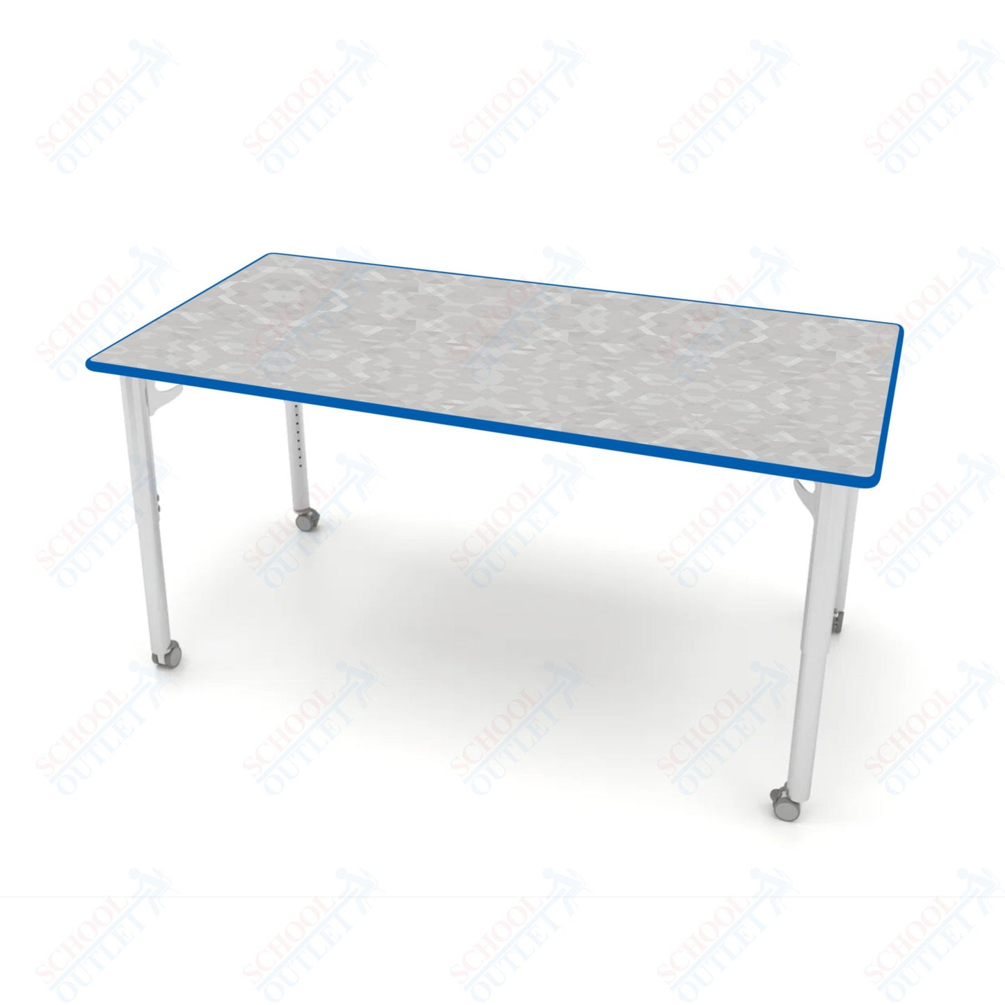 CEF ESTO Table 65.5" x 34" HPL on Particle Board w/ T-Molding Top and Adjustable Height Legs