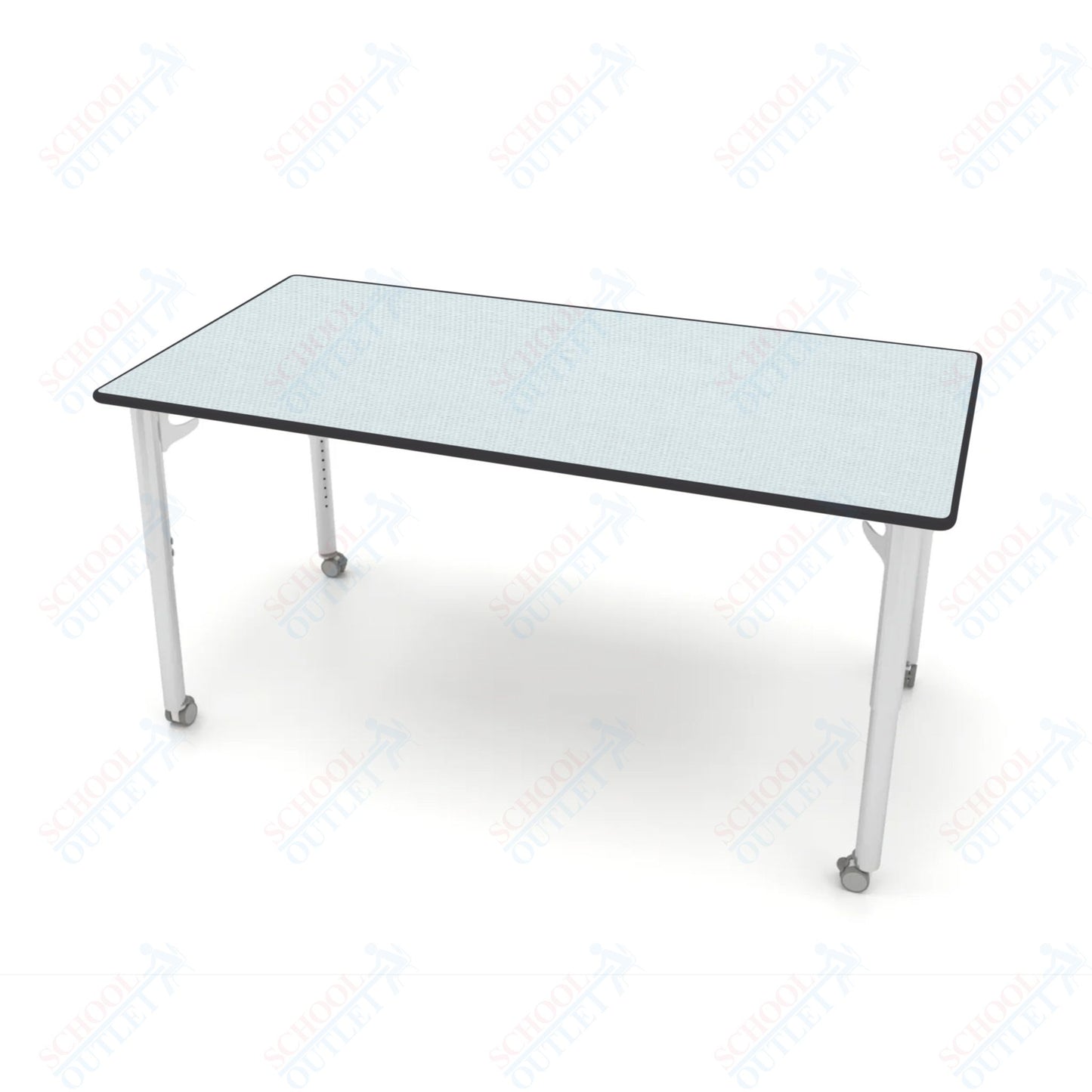 CEF ESTO Table 65.5" x 34" HPL on Particle Board w/ T-Molding Top and Adjustable Height Legs