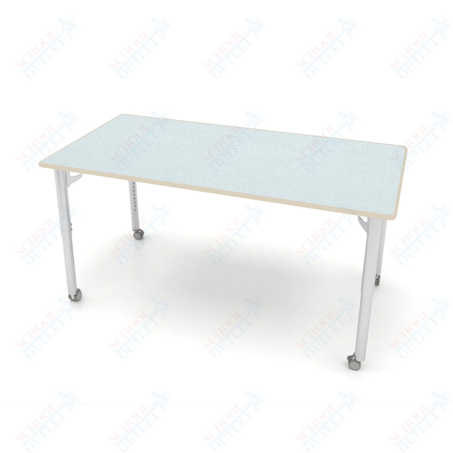 CEF ESTO Table 65.5" x 34" HPL on Particle Board w/ T-Molding Top and Adjustable Height Legs