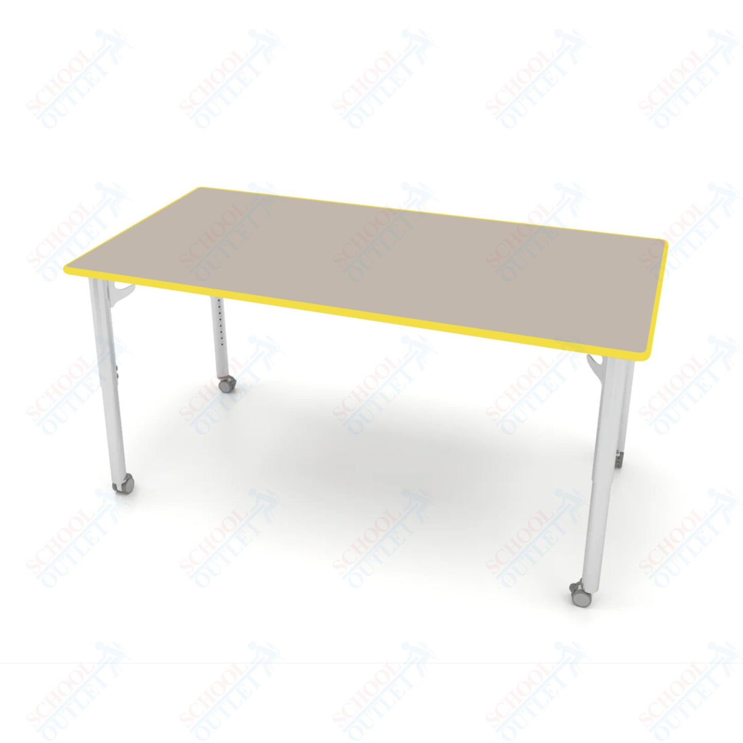 CEF ESTO Table 65.5" x 34" HPL on Particle Board w/ T-Molding Top and Adjustable Height Legs