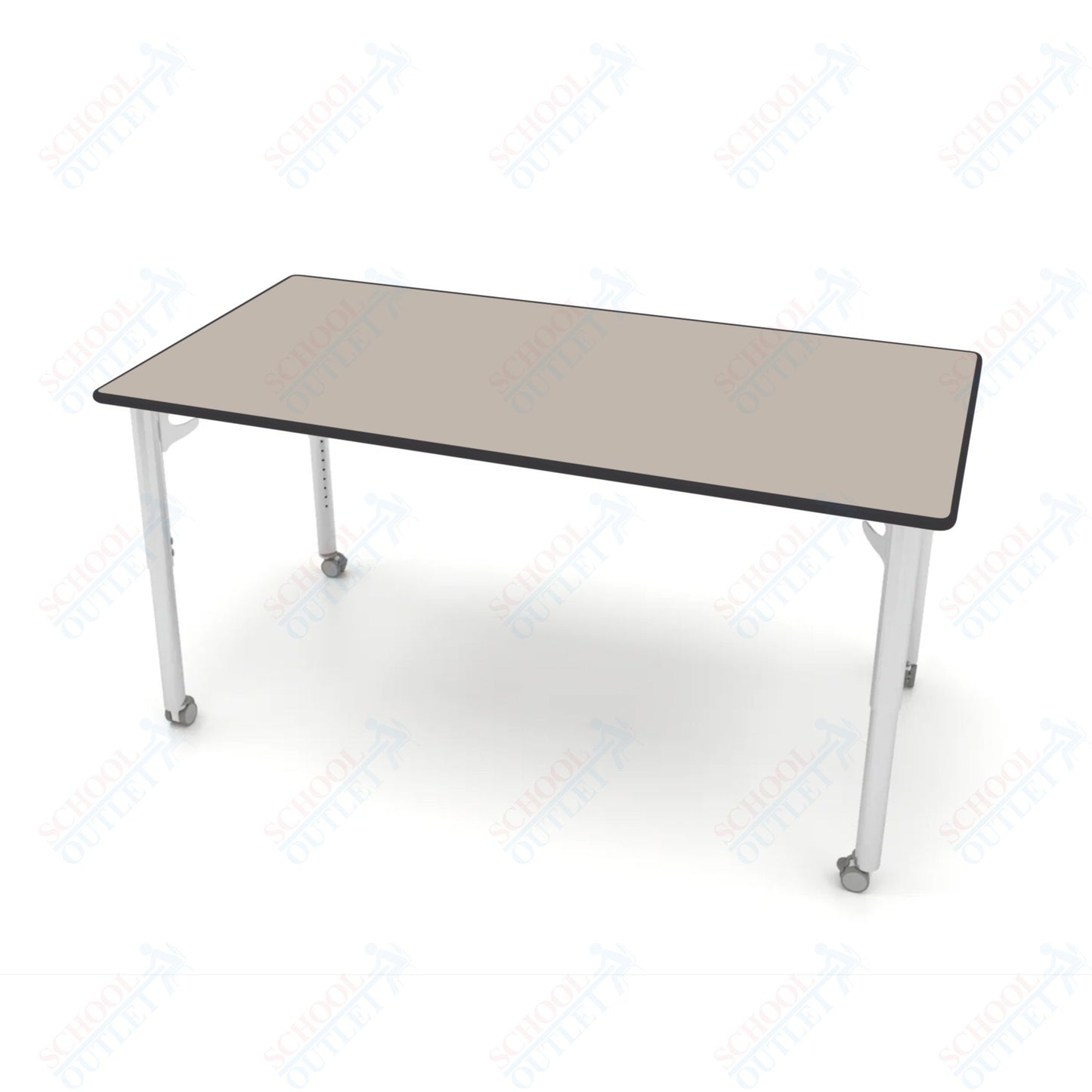 CEF ESTO Table 65.5" x 34" HPL on Particle Board w/ T-Molding Top and Adjustable Height Legs