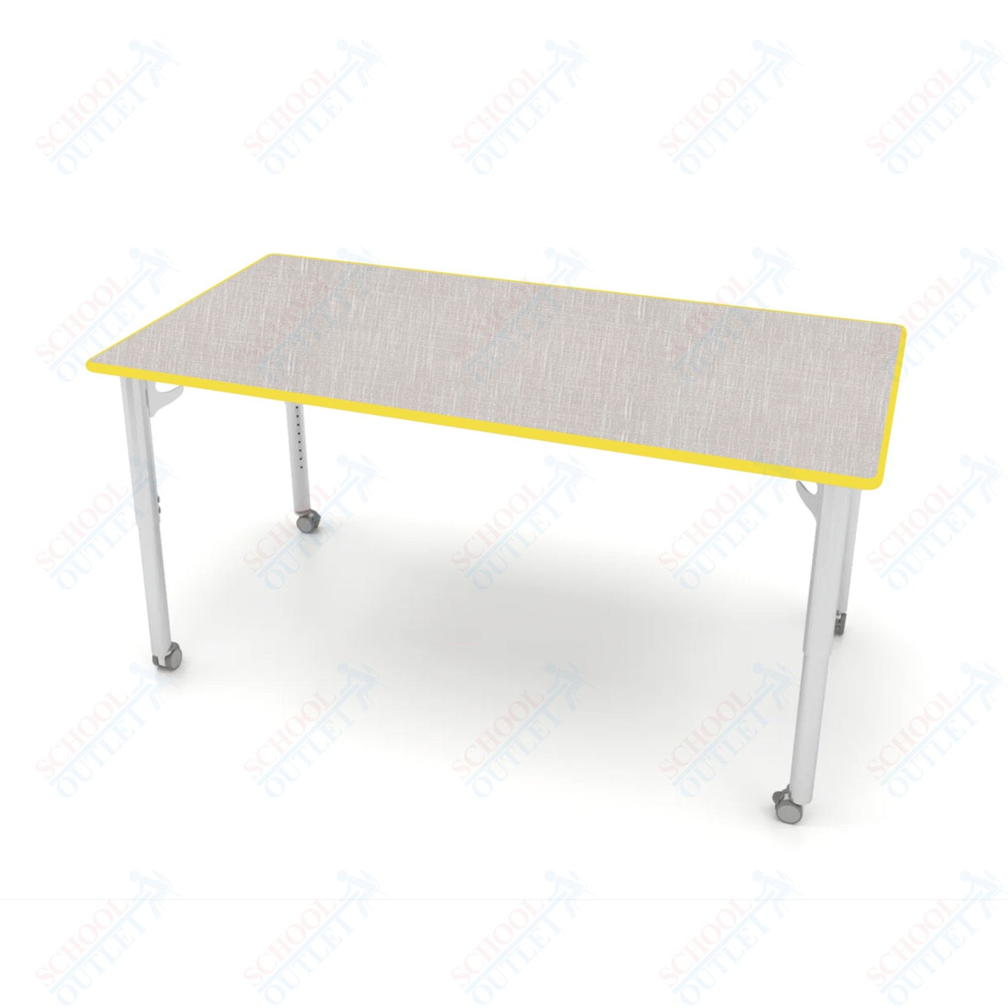 CEF ESTO Table 65.5" x 34" HPL on Particle Board w/ T-Molding Top and Adjustable Height Legs