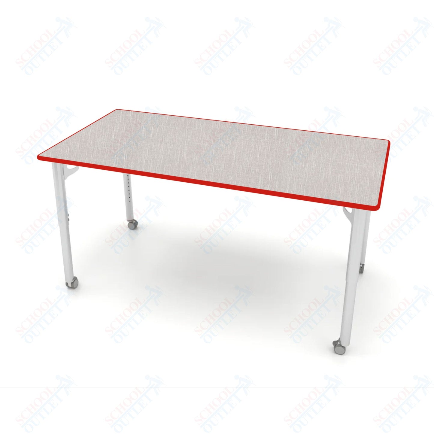 CEF ESTO Table 65.5" x 34" HPL on Particle Board w/ T-Molding Top and Adjustable Height Legs