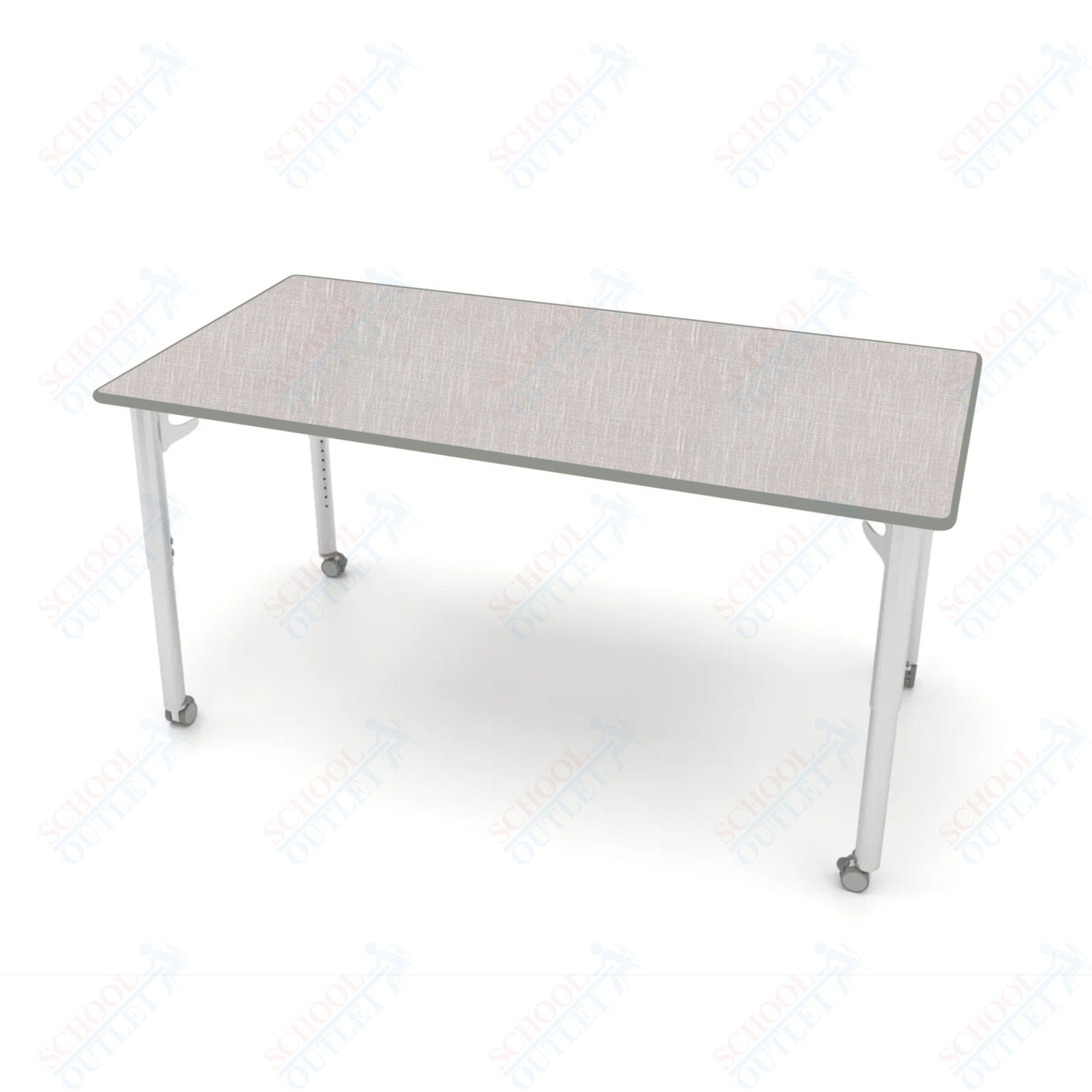 CEF ESTO Table 65.5" x 34" HPL on Particle Board w/ T-Molding Top and Adjustable Height Legs