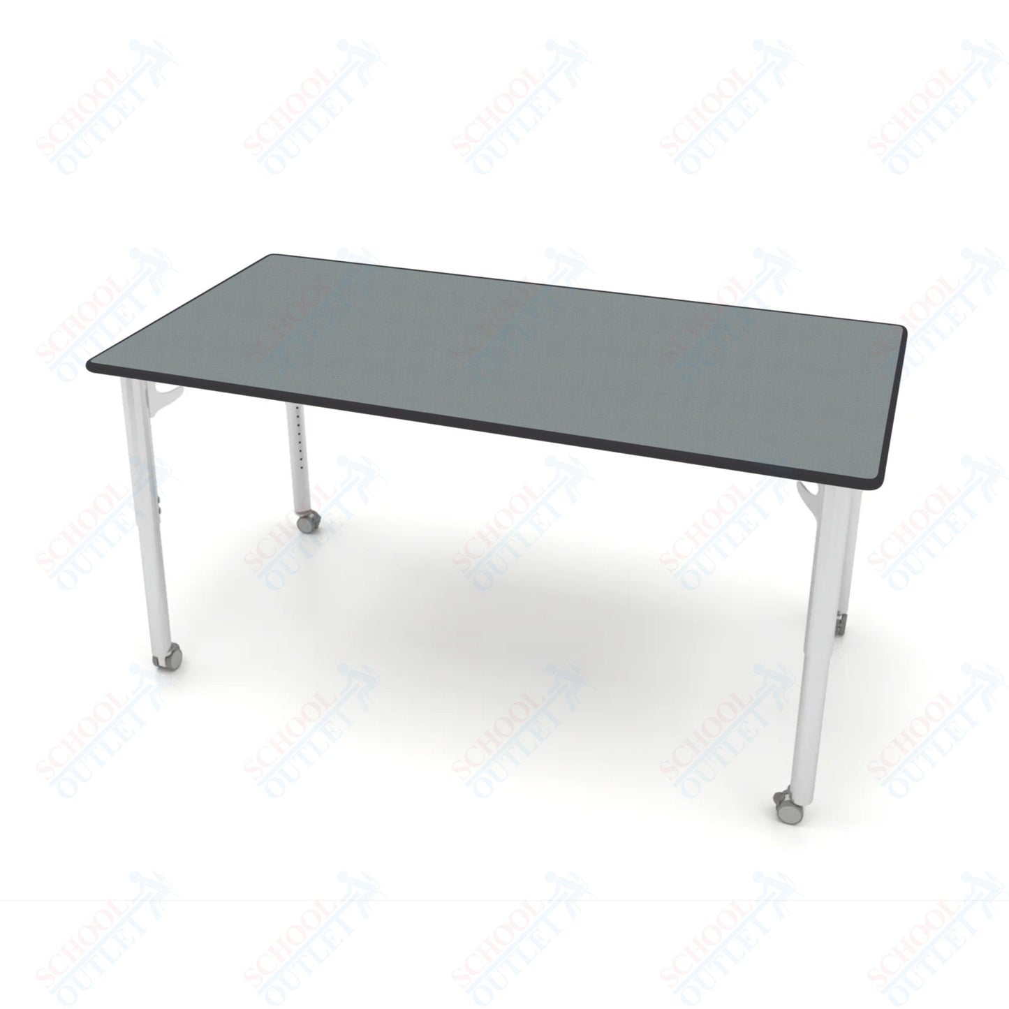 CEF ESTO Table 65.5" x 34" HPL on Particle Board w/ T-Molding Top and Adjustable Height Legs