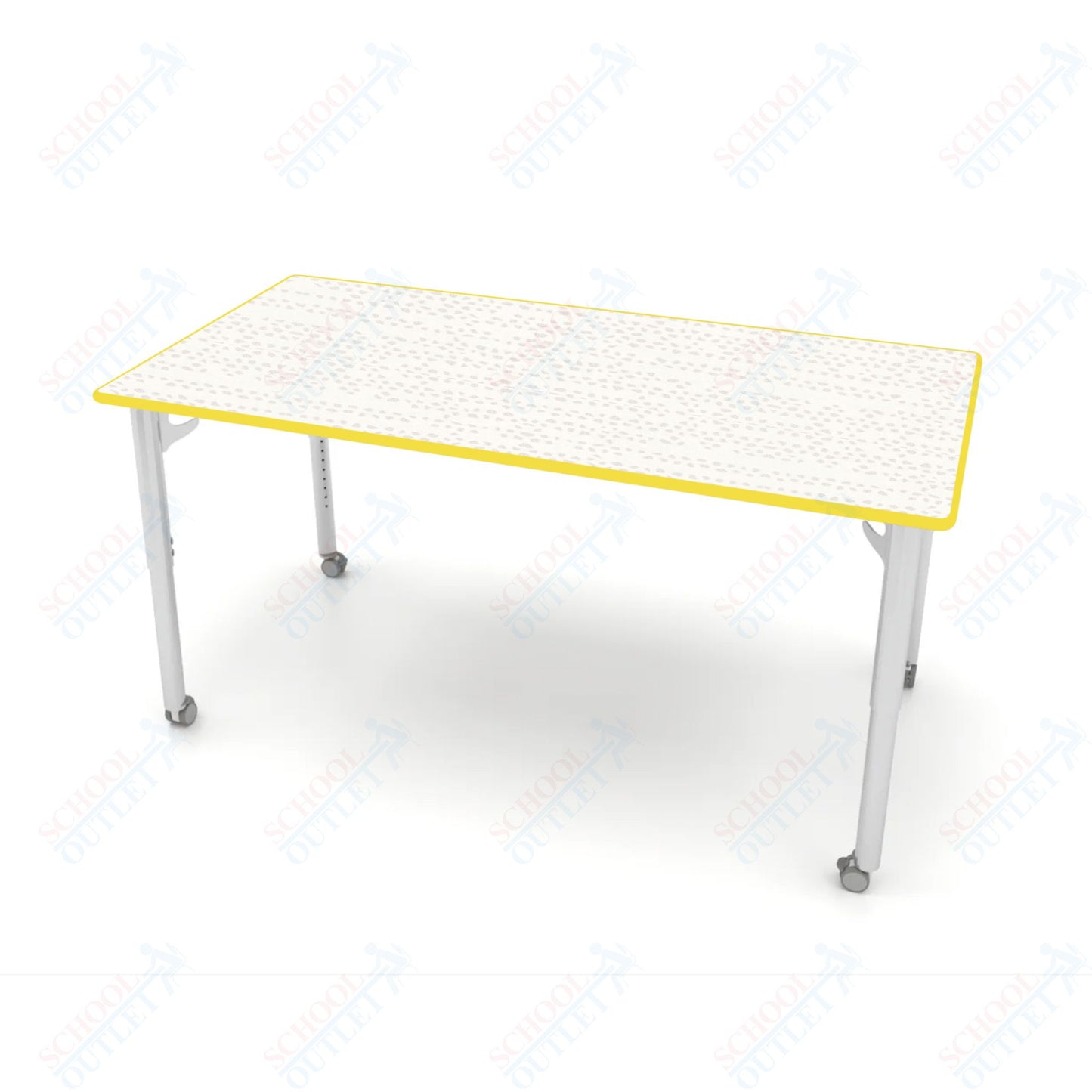 CEF ESTO Table 65.5" x 34" HPL on Particle Board w/ T-Molding Top and Adjustable Height Legs