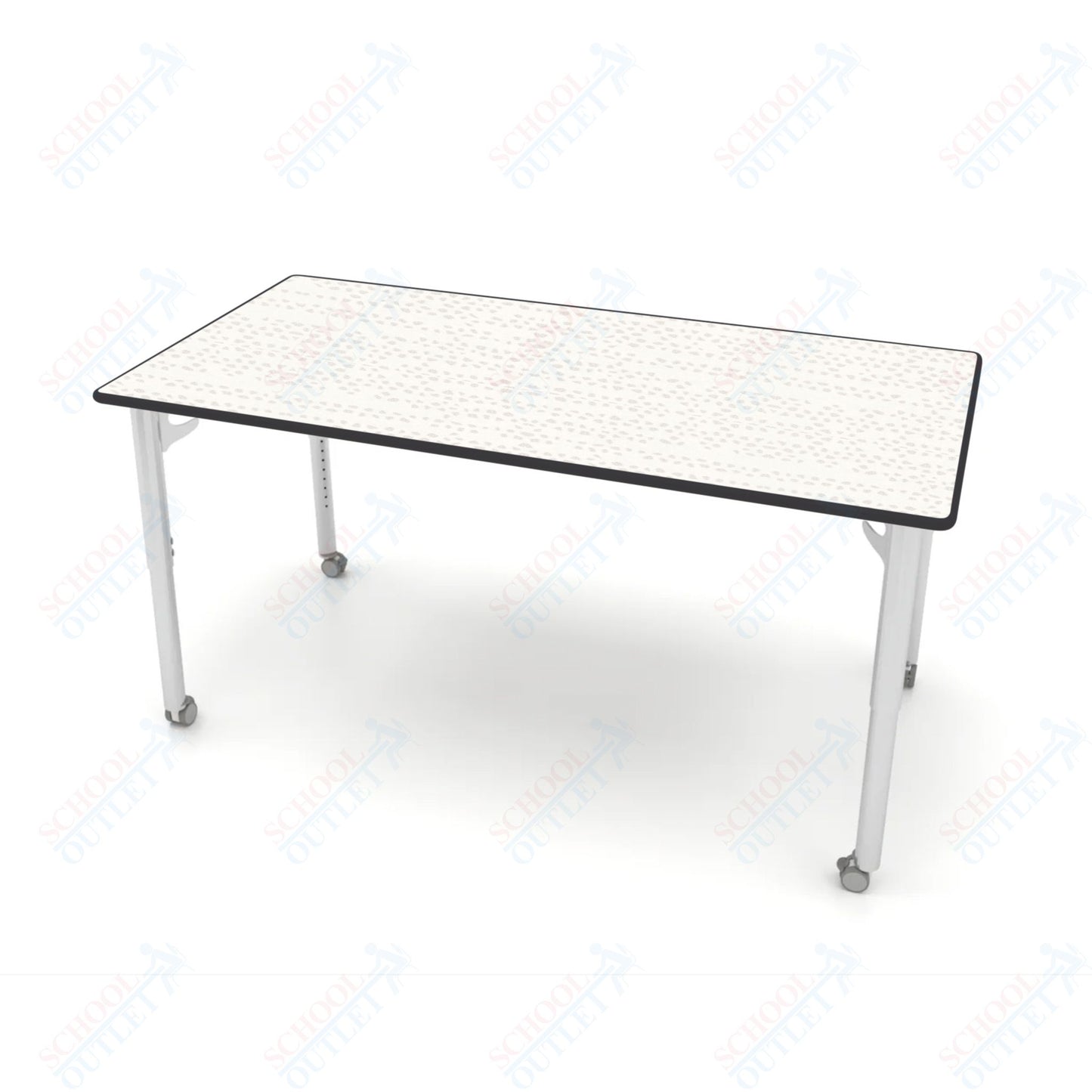 CEF ESTO Table 65.5" x 34" HPL on Particle Board w/ T-Molding Top and Adjustable Height Legs