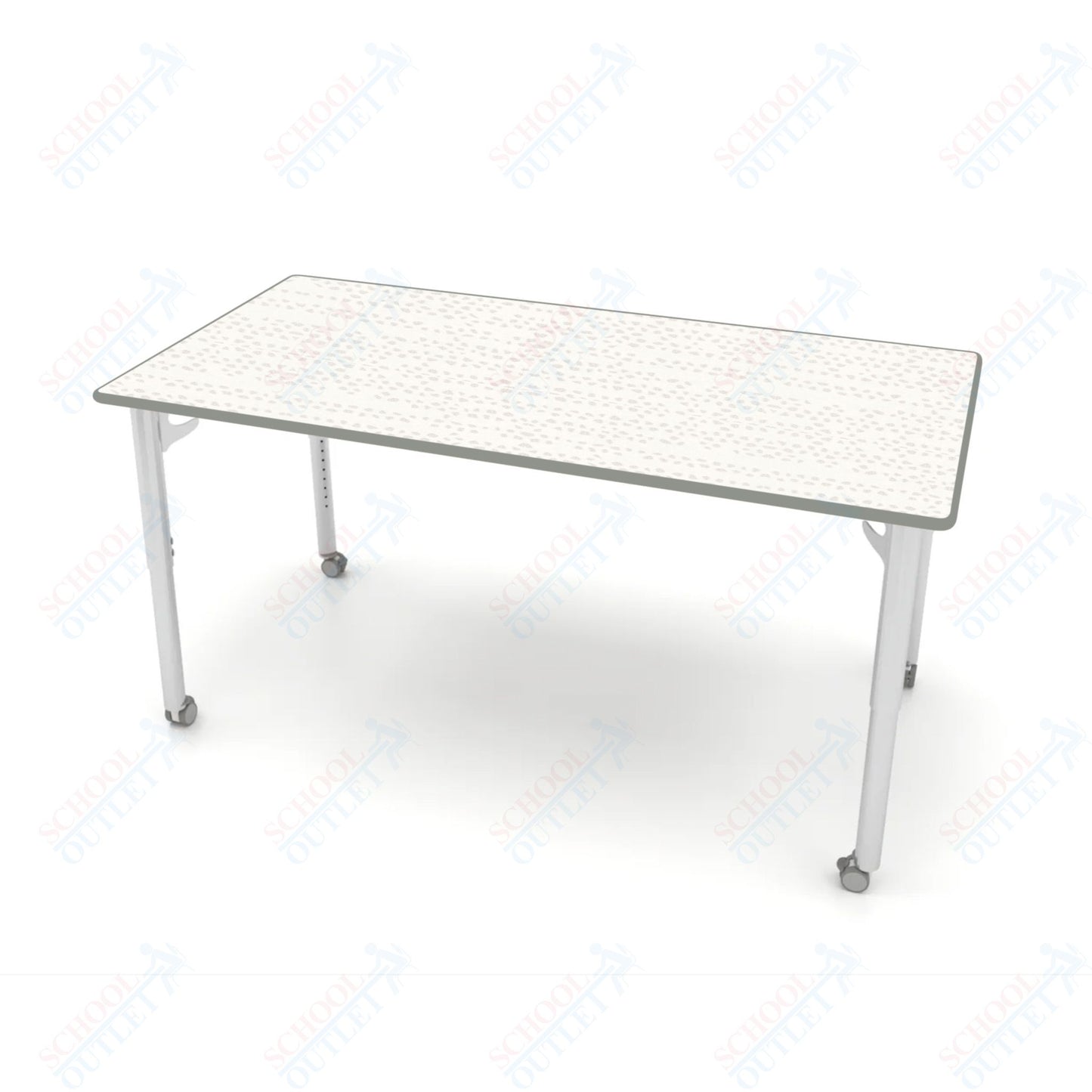 CEF ESTO Table 65.5" x 34" HPL on Particle Board w/ T-Molding Top and Adjustable Height Legs