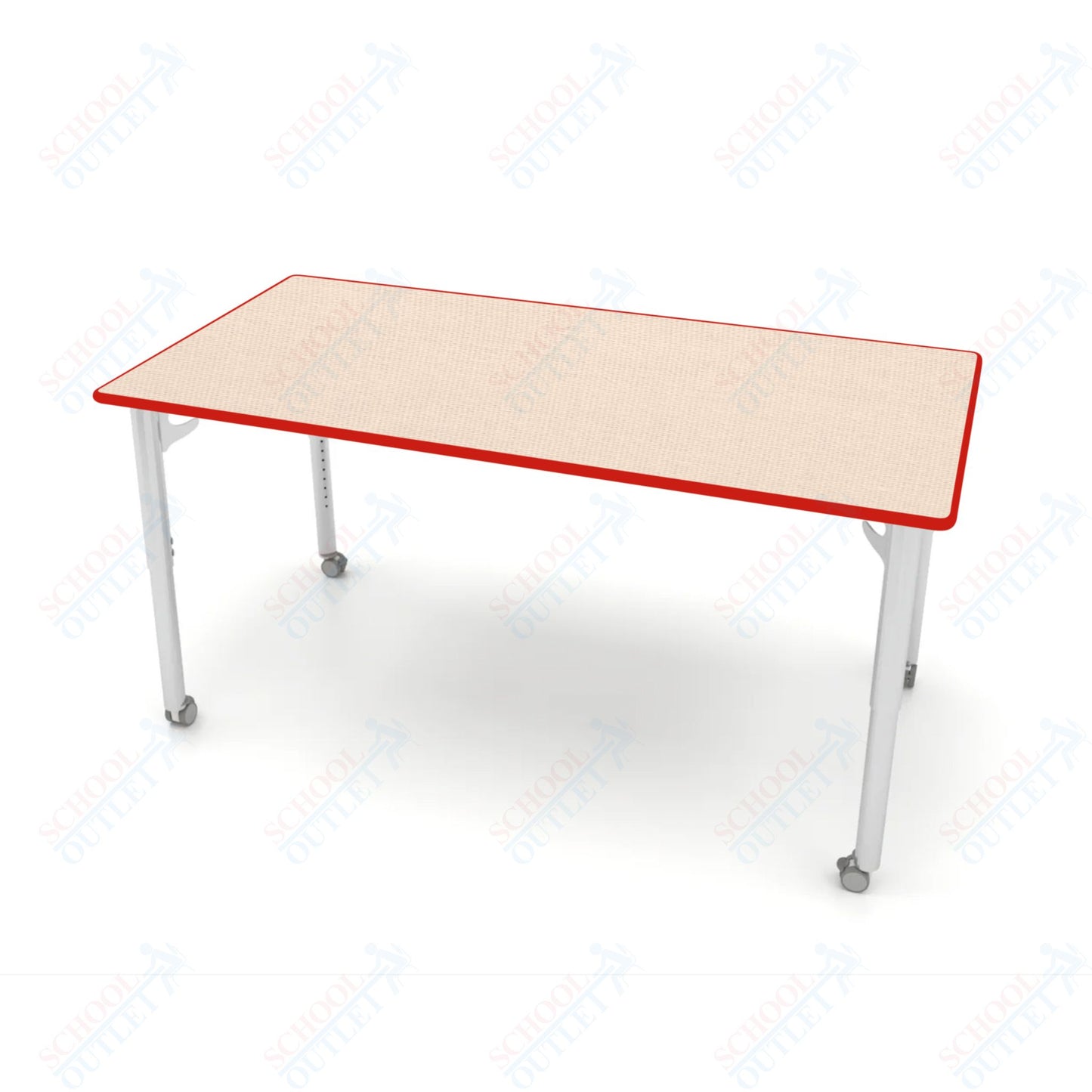 CEF ESTO Table 65.5" x 34" HPL on Particle Board w/ T-Molding Top and Adjustable Height Legs