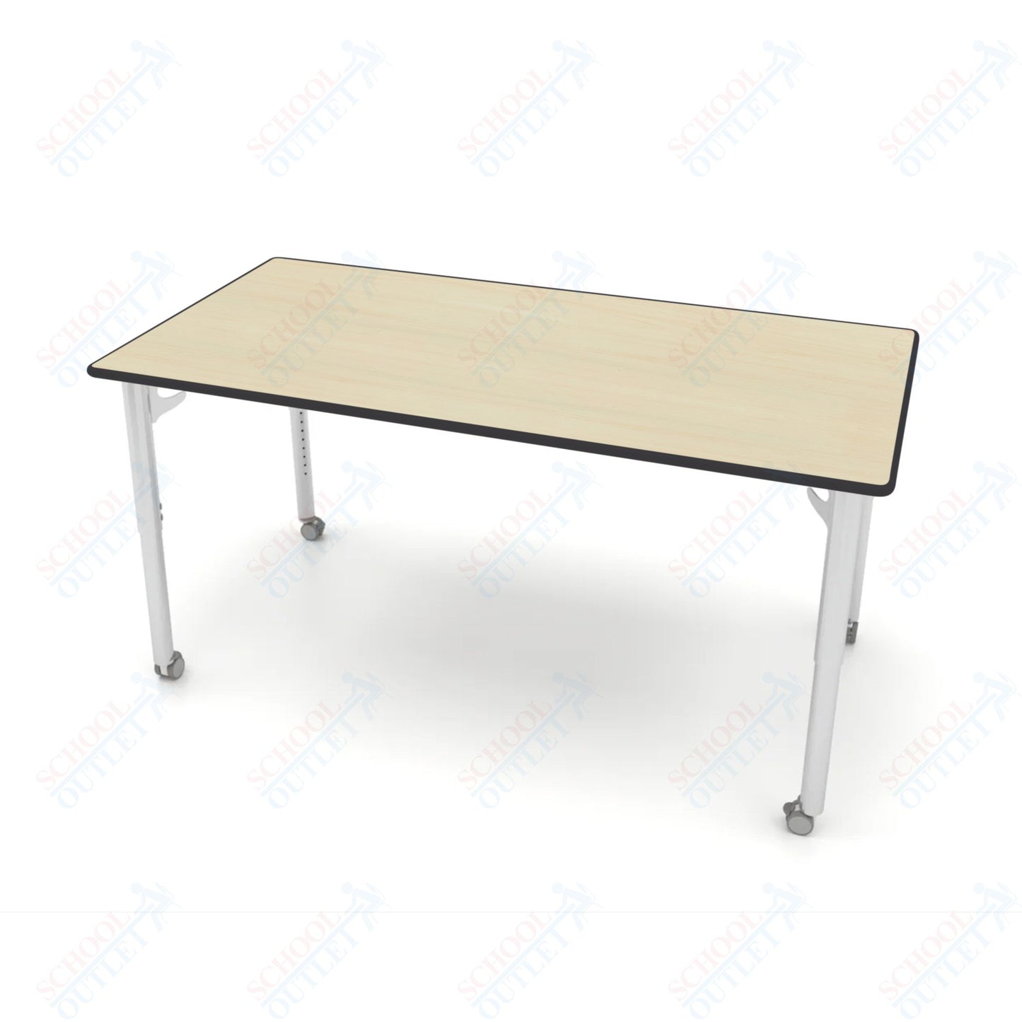 CEF ESTO Table 65.5" x 34" HPL on Particle Board w/ T-Molding Top and Adjustable Height Legs