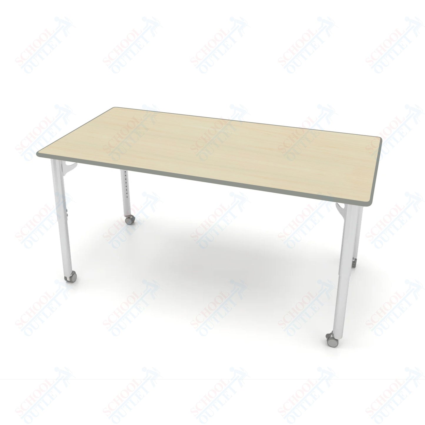 CEF ESTO Table 65.5" x 34" HPL on Particle Board w/ T-Molding Top and Adjustable Height Legs