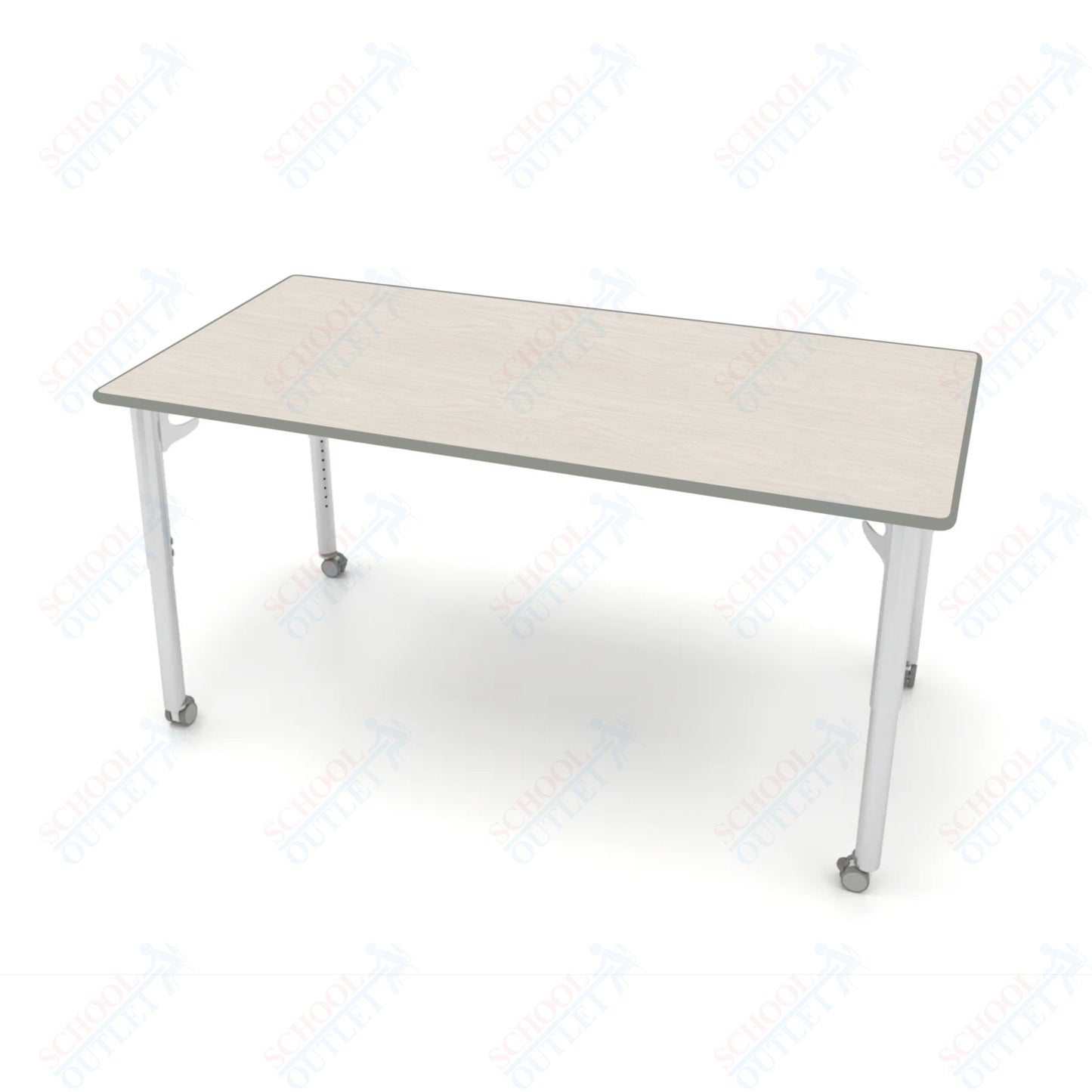 CEF ESTO Table 65.5" x 34" HPL on Particle Board w/ T-Molding Top and Adjustable Height Legs