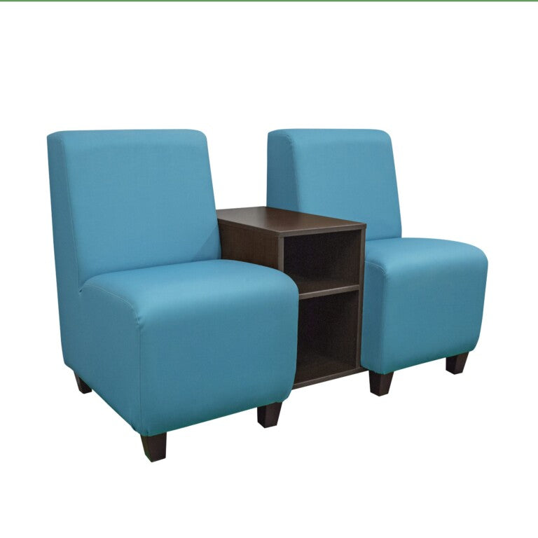 Marco Sonik Series Conversation Station - 2 Chairs with Cabinet (LF9016-G1)