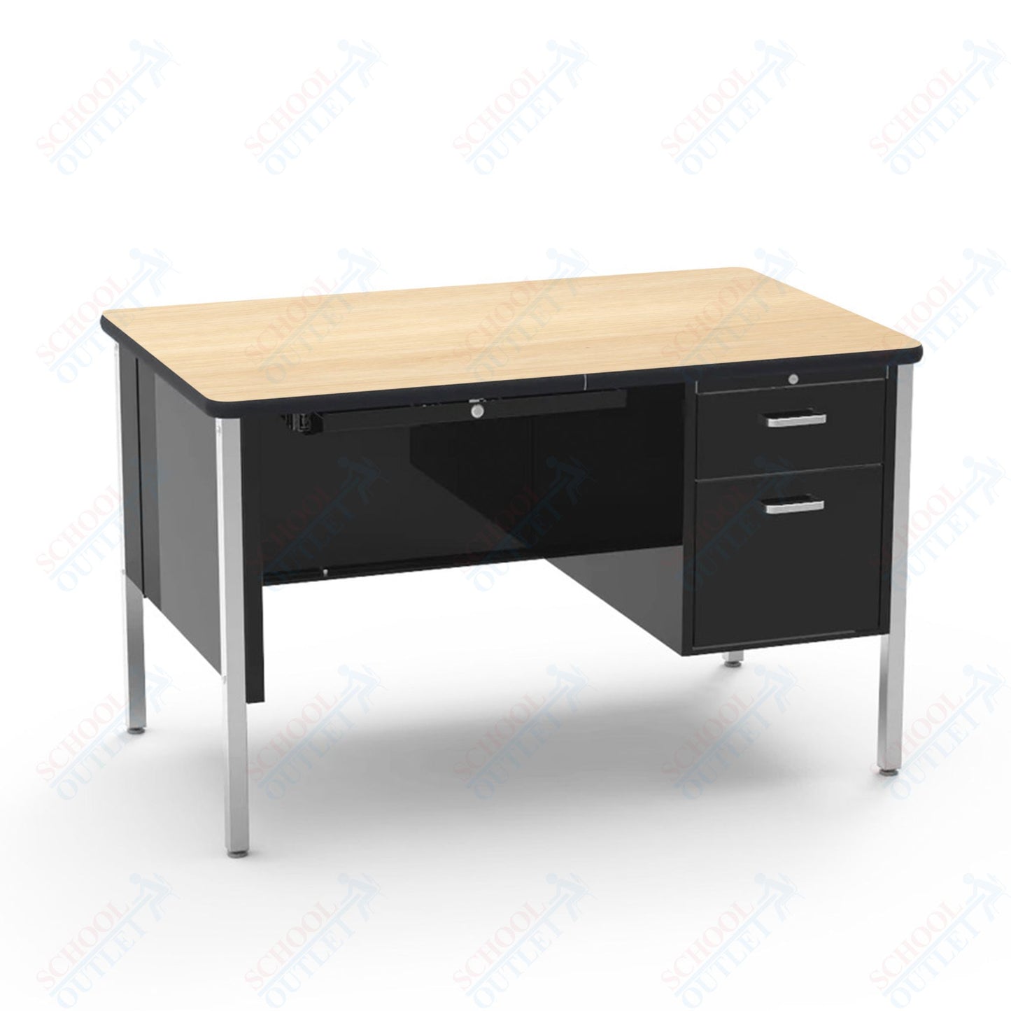 Virco 543 Teachers Desk with Drawers, High Quality 30 x 48 Laminate Top, Commercial Grade for School Classrooms