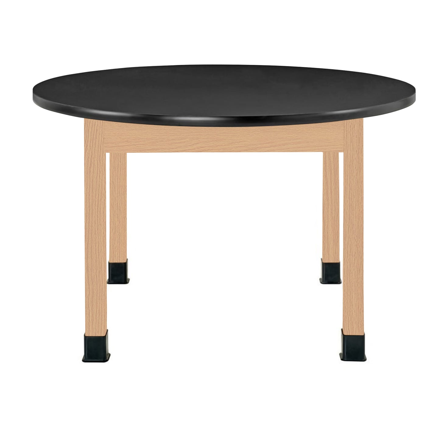 Diversified Woodcrafts Science Table - Plain Apron - Round 48" Diameter - Solid Wood Frame and Adjustable Glides